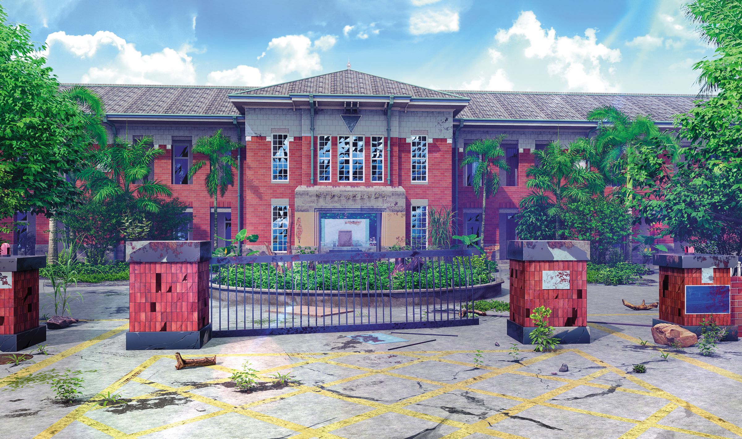 《末路之旅~高雄篇~》有不少本土在地元素,圖為高雄中學一景。(Erotes Studio提供)