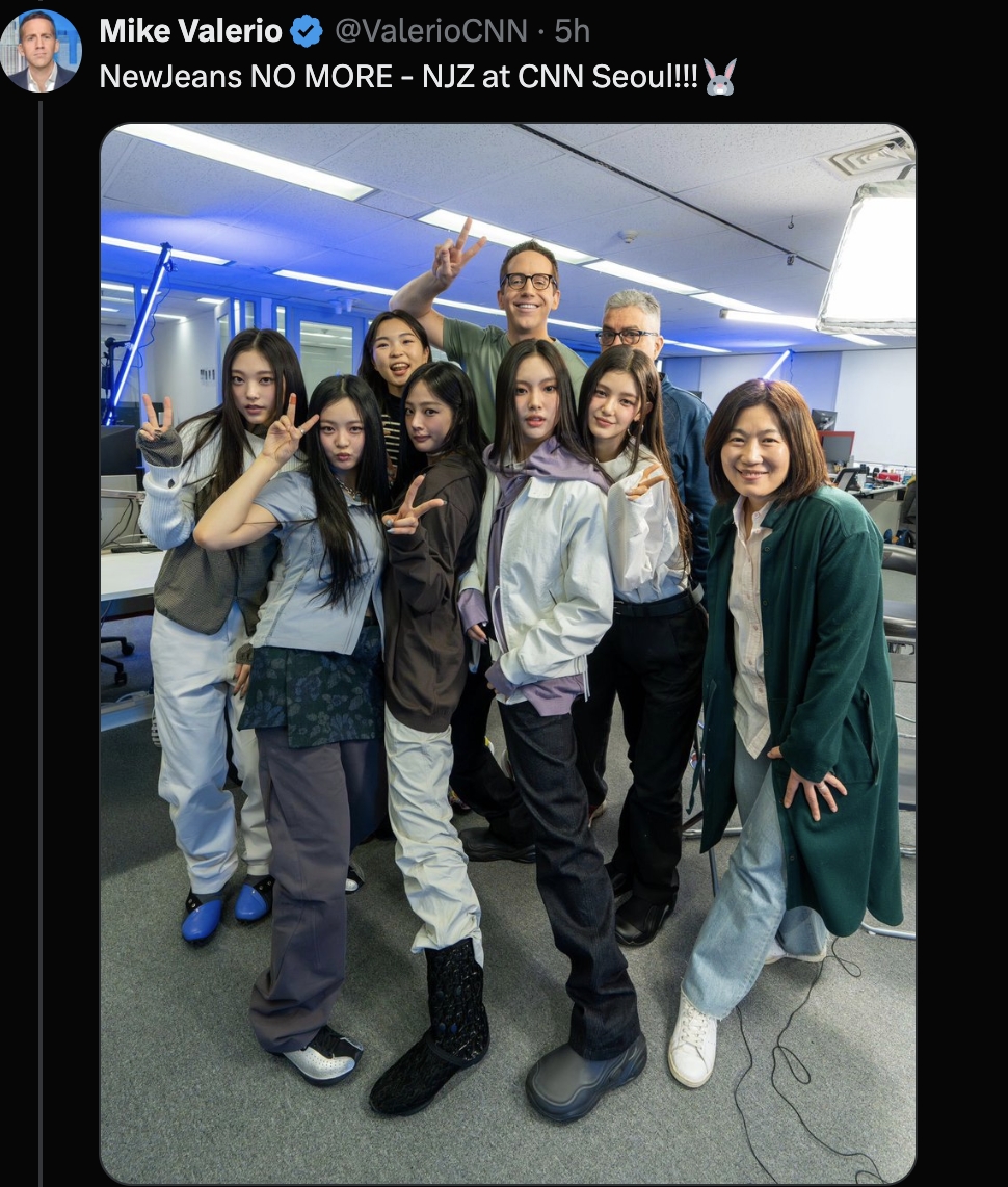 NJZ接受CNN的訪問也於今日曝光。（截圖自Mike Valerio X）