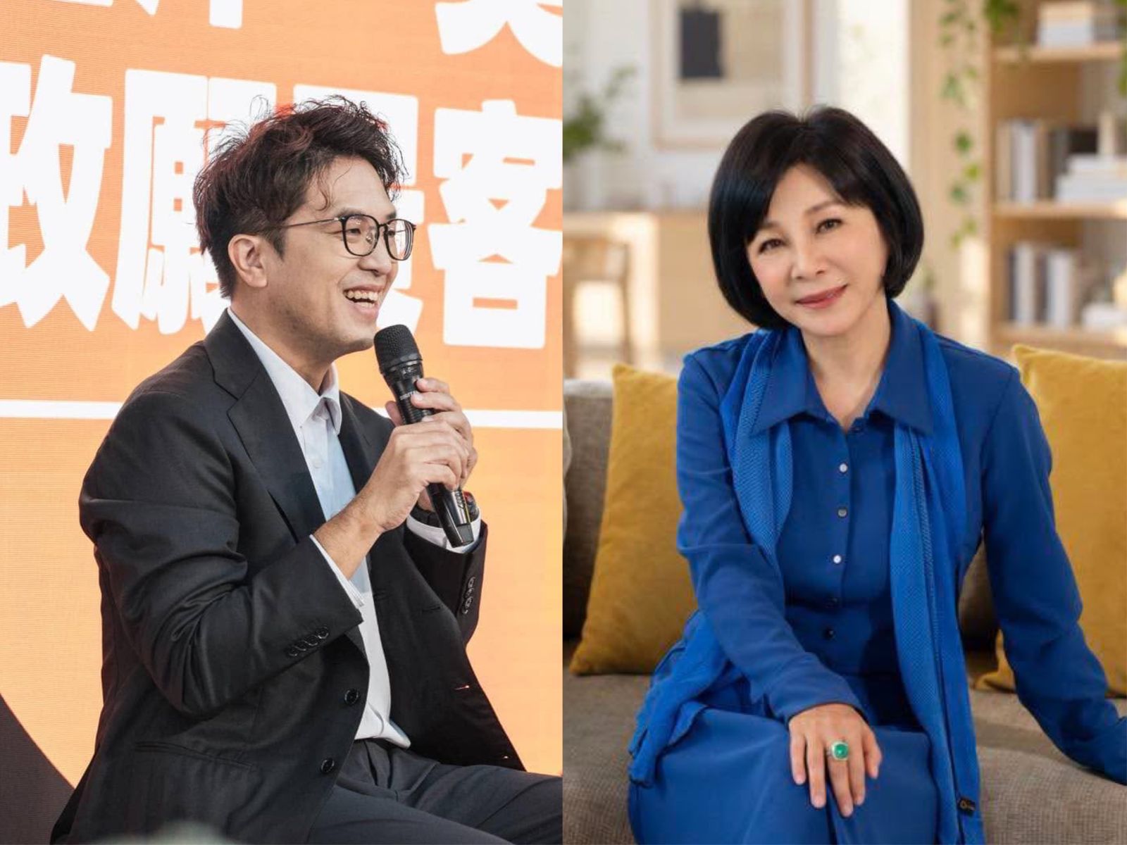 沈伯洋近日將三度赴中廣流行網，並接受知名主持人吳淡如專訪。（翻攝台北 沈伯洋、吳淡如臉書）