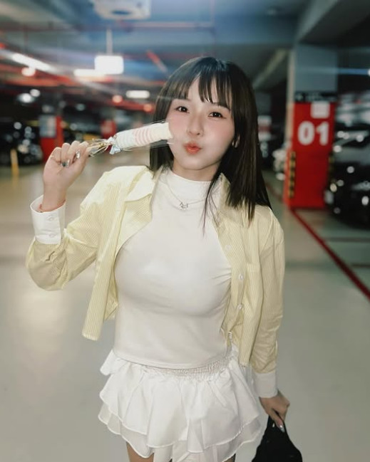 廖苡任憑精湛球技與可愛外型,備受關注。(翻攝IG@elaine0608)