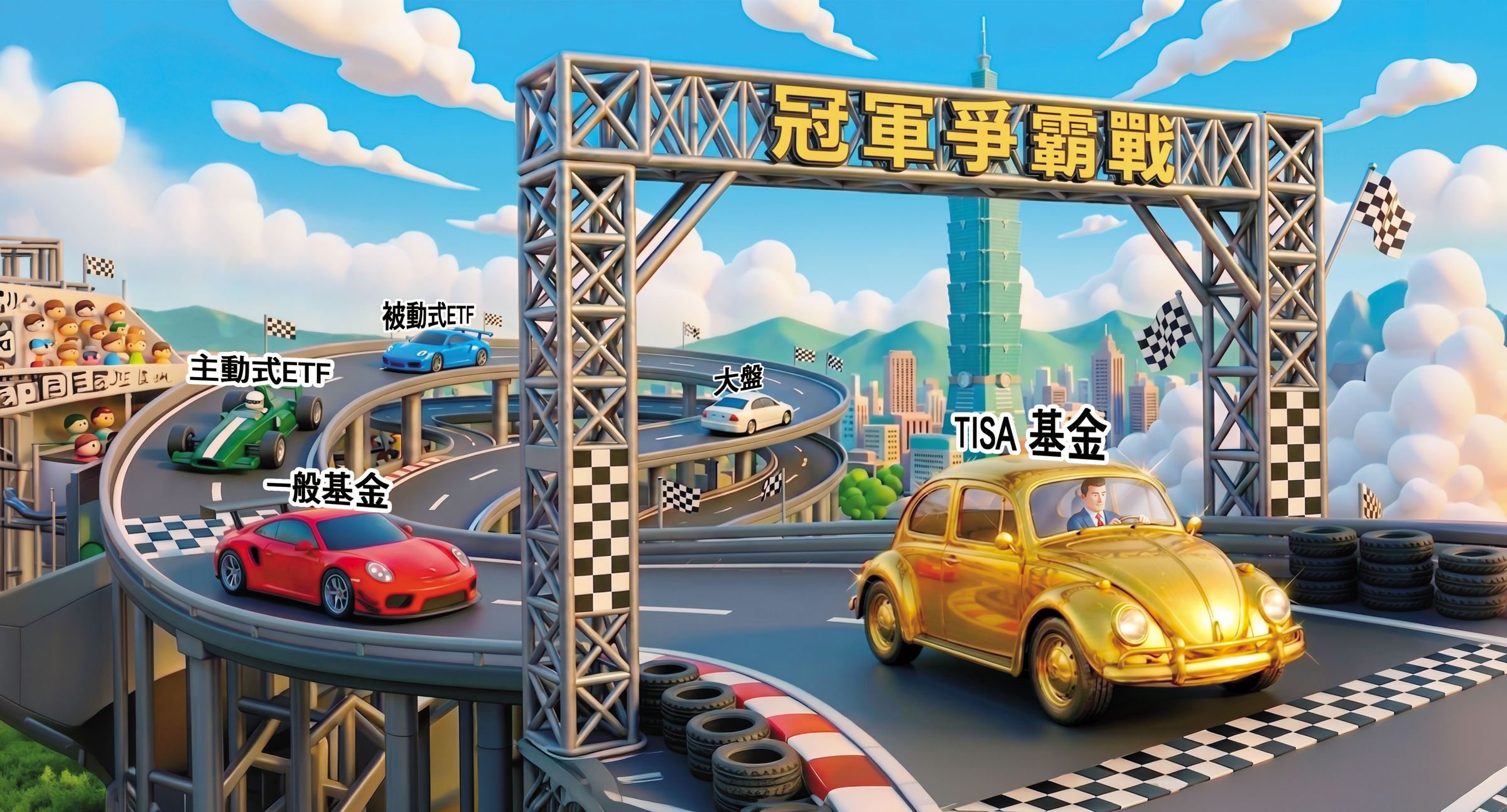 資金瘋狂追逐主動式ETF，其實上路將滿1年的TISA基金，績效更亮眼。（AI繪圖magnific生成，本刊美術組後製）