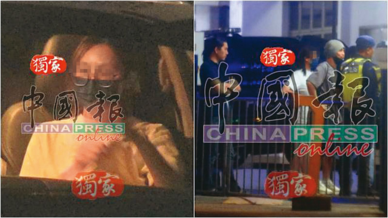 在涉及命案後，黃明志愛情長跑15年的化妝師女友Sarah陪同投案，對於男友不離不棄。（翻攝自《中國報》臉書）