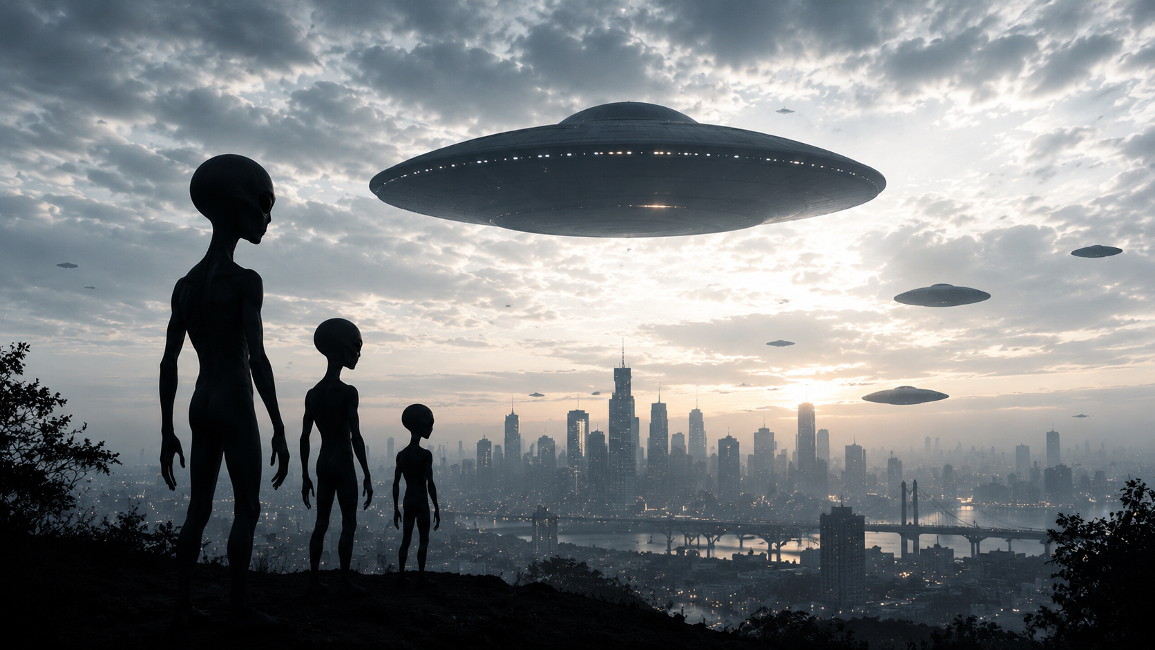 外星文明若真的現身地球,哈佛教授警告,人類恐面臨全球性衝擊與混亂。(示意圖,AI生成)