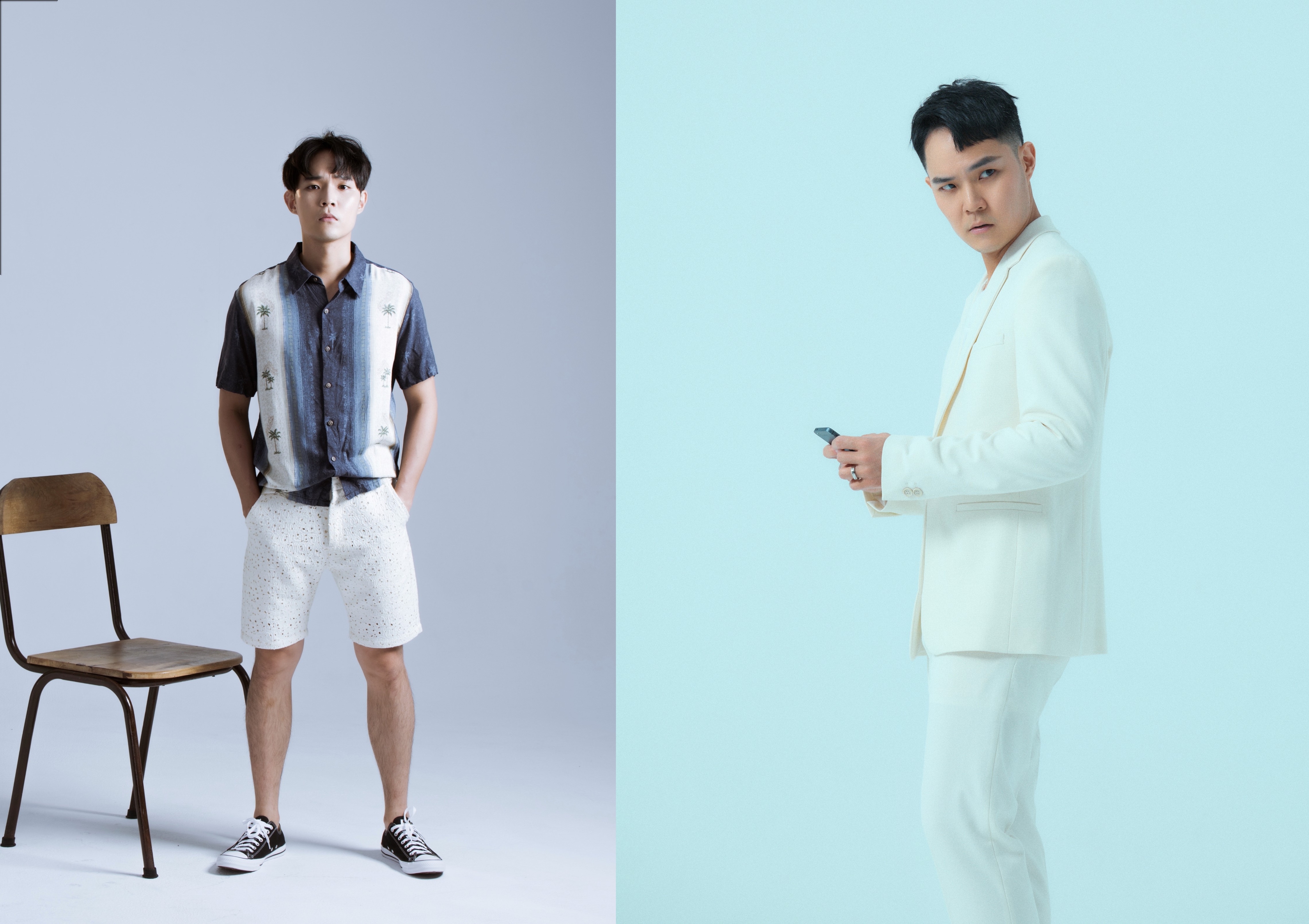 何裕天成功將義大利神片《完美陌生人》改編成舞台劇在台灣演出，他自己也將參與演出。（圖右躍演劇團提供／圖左嘉樂娛樂提供）