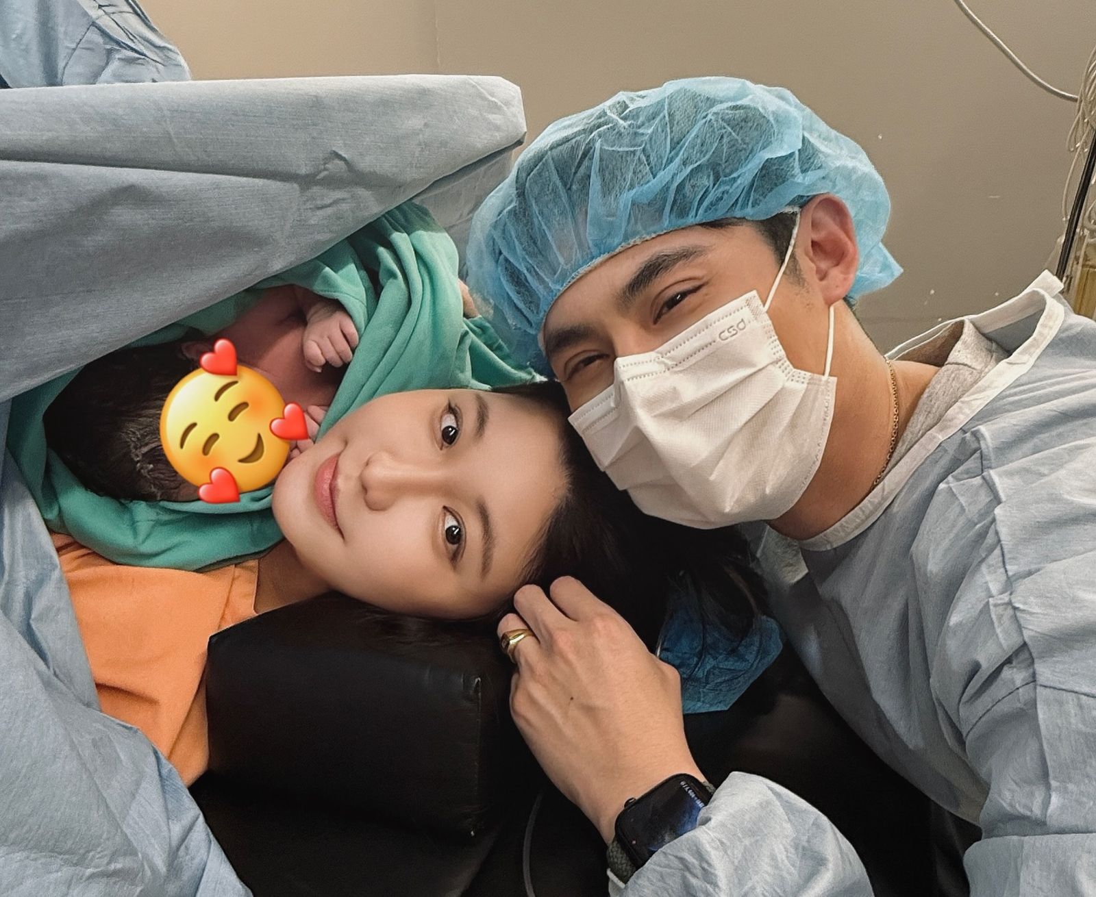 老婆剖腹產　陳奕產房心跳直逼130