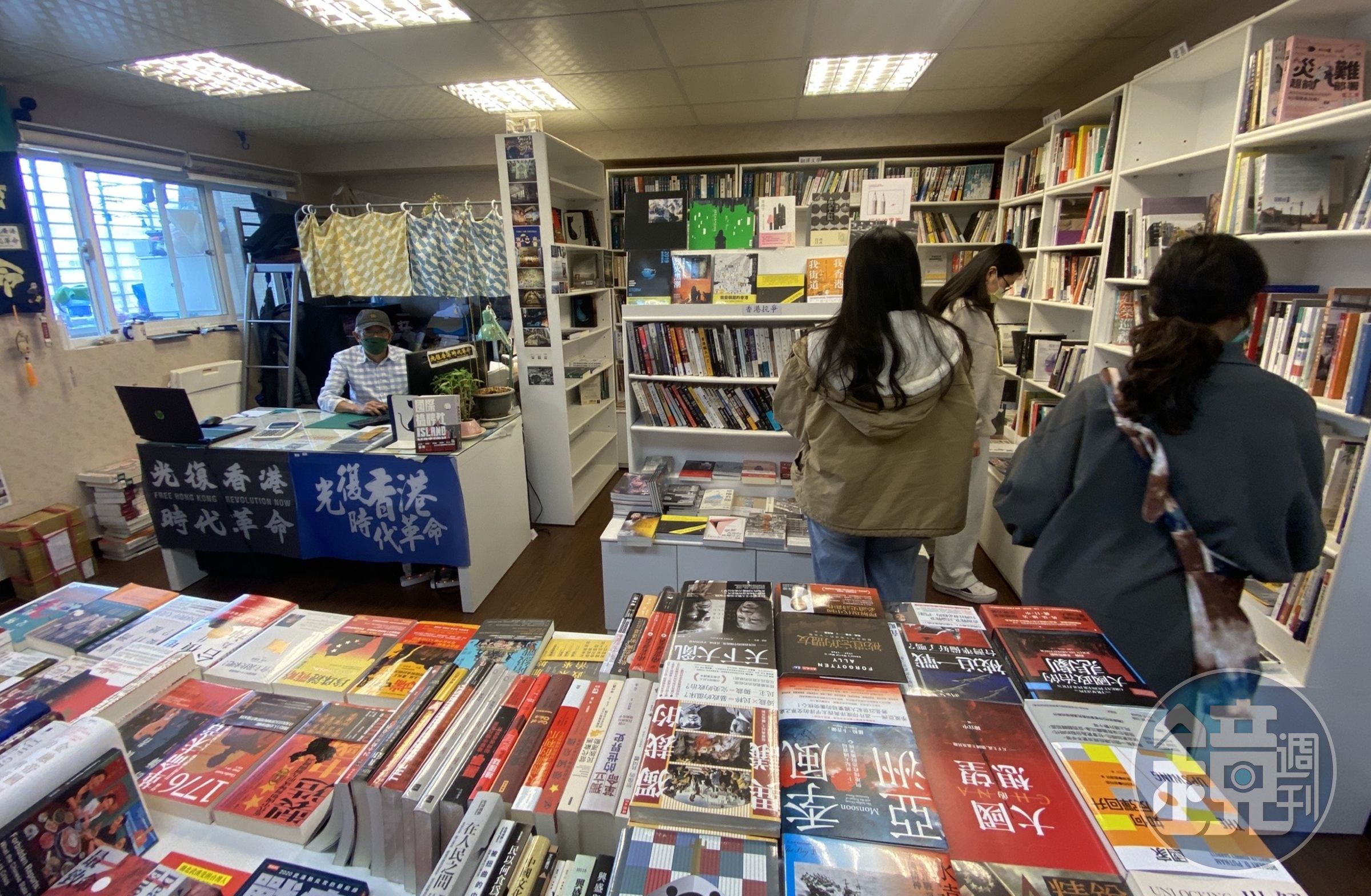林榮基在台北捷運中山站附近重開銅鑼灣書店，後遷至金門街。（陳凱俊攝）