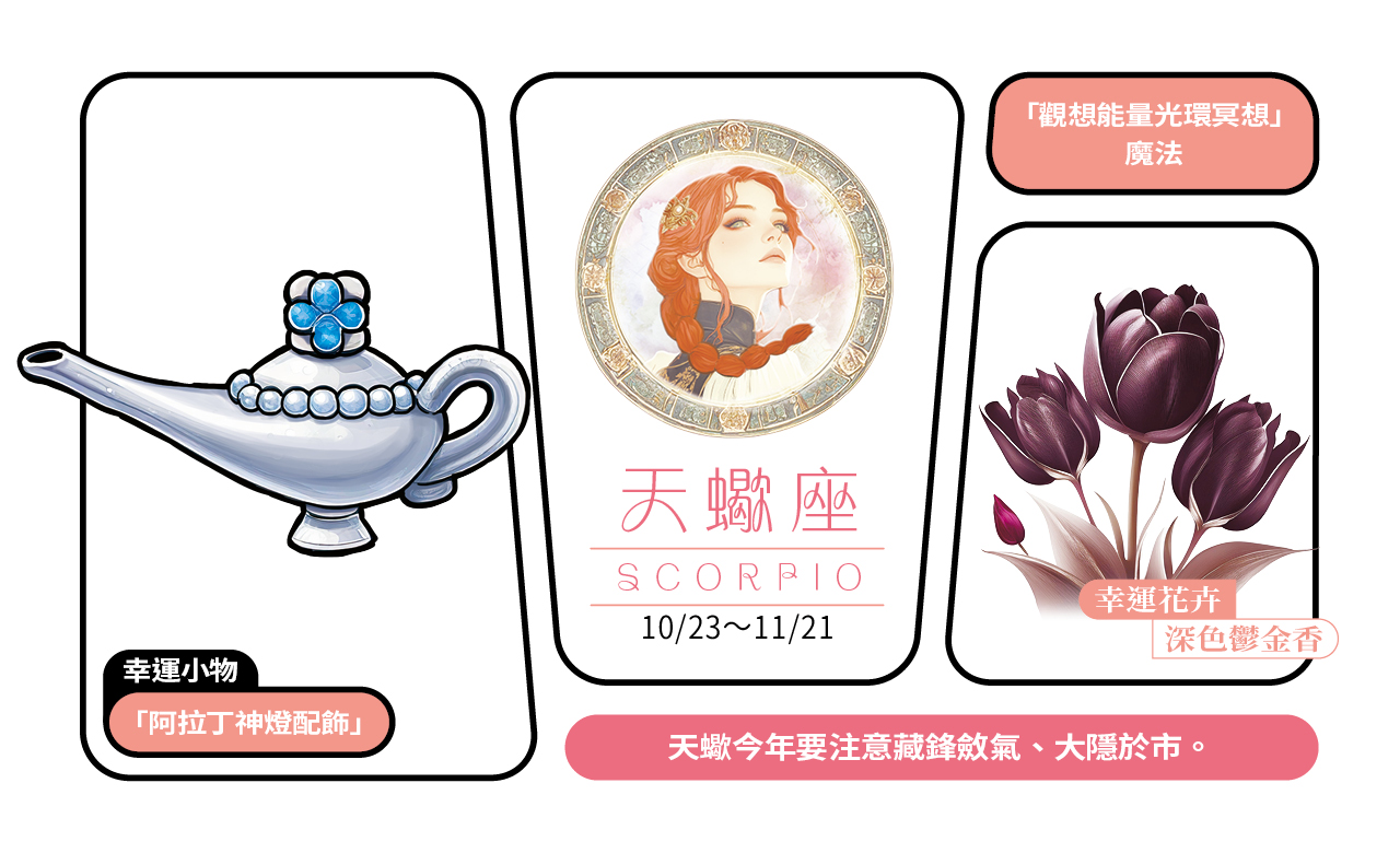 【2025瑪法達大預言】天蠍座的財富健康與幸運小物