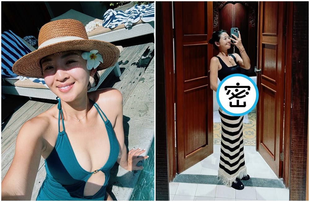 「華航林依晨」趙筱葳曝光3個月孕肚。（翻攝weicutey IG）