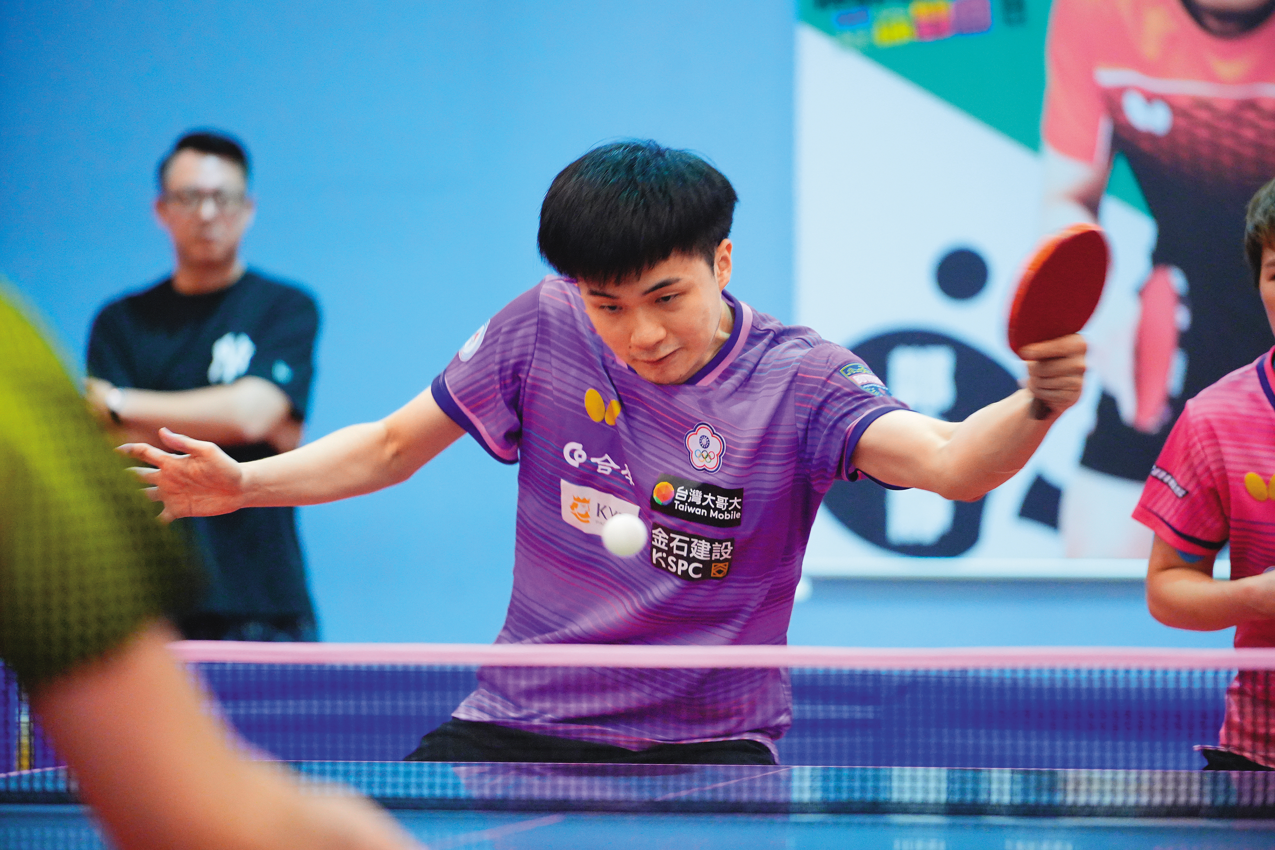 世界排名第6的「小林同學」林昀儒，連中國球星都高度提防，此次將參戰男單、男子團體、混雙。（特約攝影林韋言）