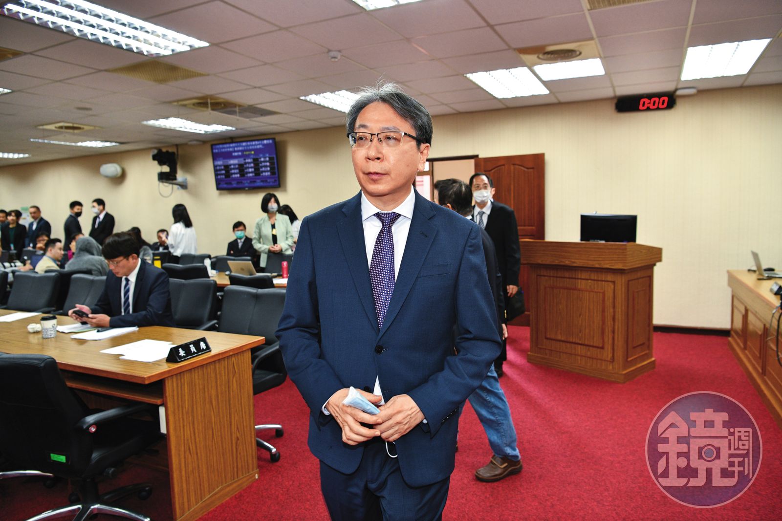 投訴人呼籲國安局長蔡明彥(圖)徹查,不應縱容性騷擾慣犯