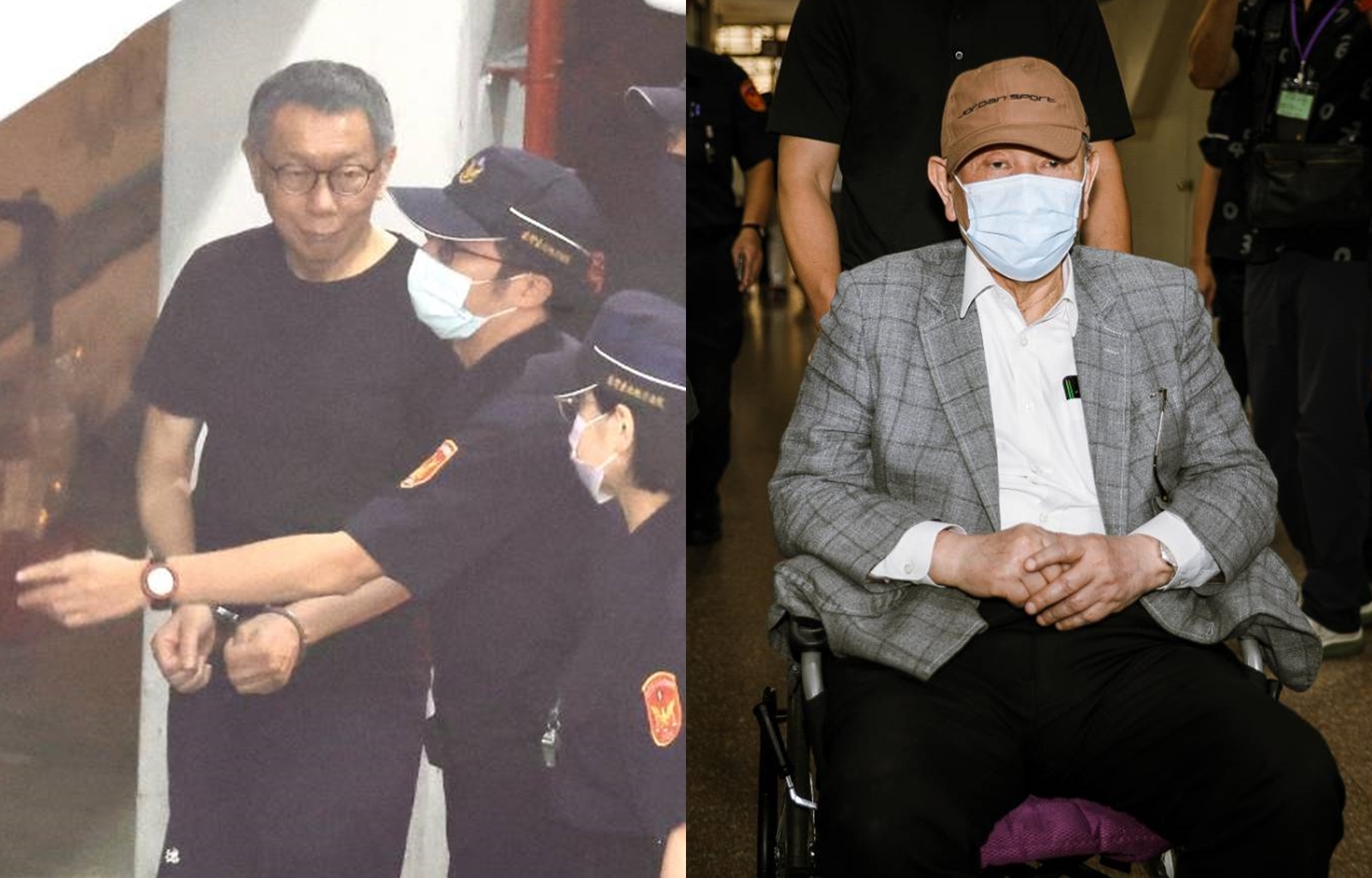 本刊整理柯文哲（左）在偵查及審理時對「小沈1500」的說法，柯不完全承認也不完全否認，並未清楚說明。