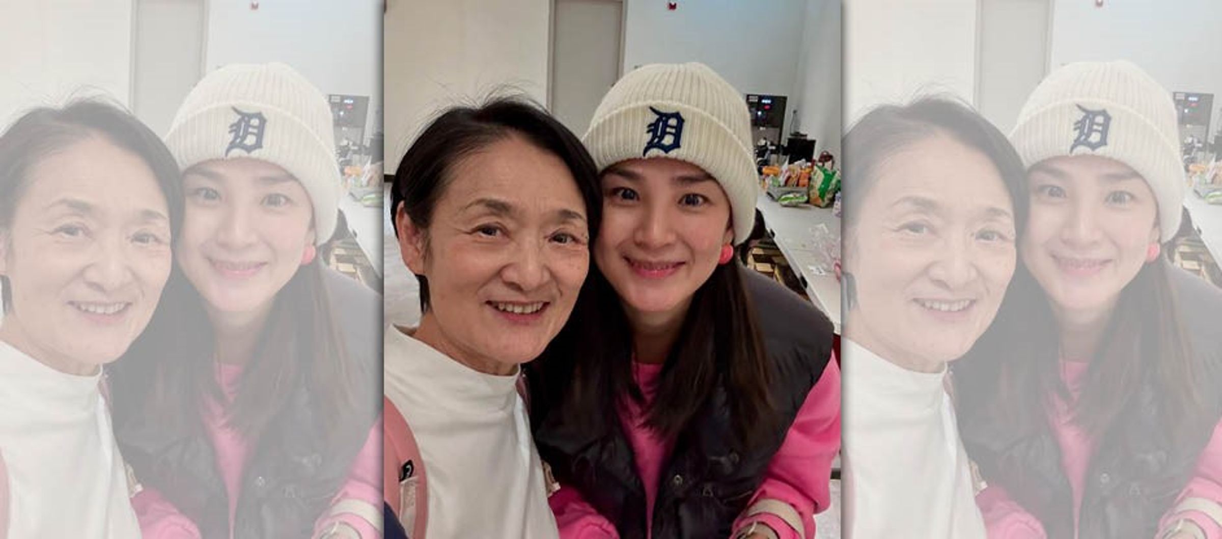 上週洪小鈴看舞台劇時特別探望譚艾珍。（翻攝自臉書）