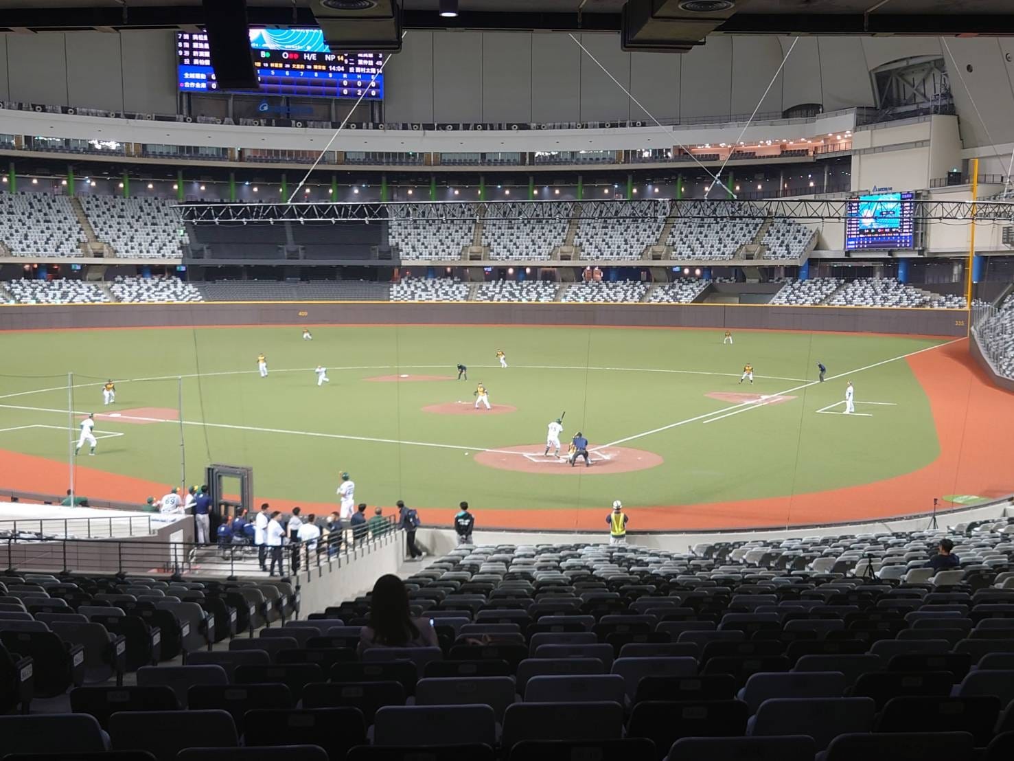 大巨蛋已於14日舉辦閉門測試賽。（翻攝李四川臉書）