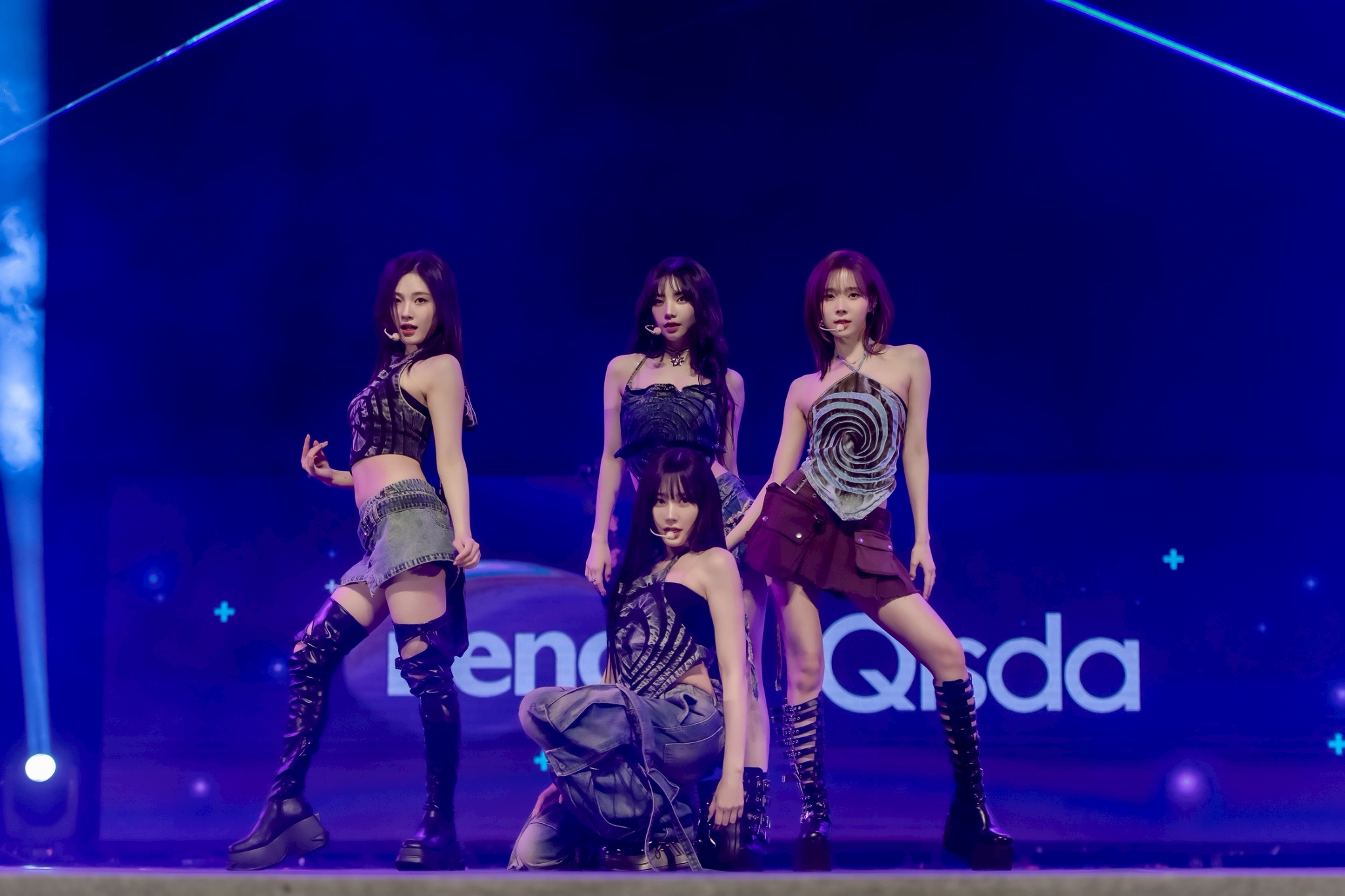 aespa首次訪台就是參加明基佳世達集團尾牙活，消息曝光後羨煞大批粉絲。（翻攝自網路）