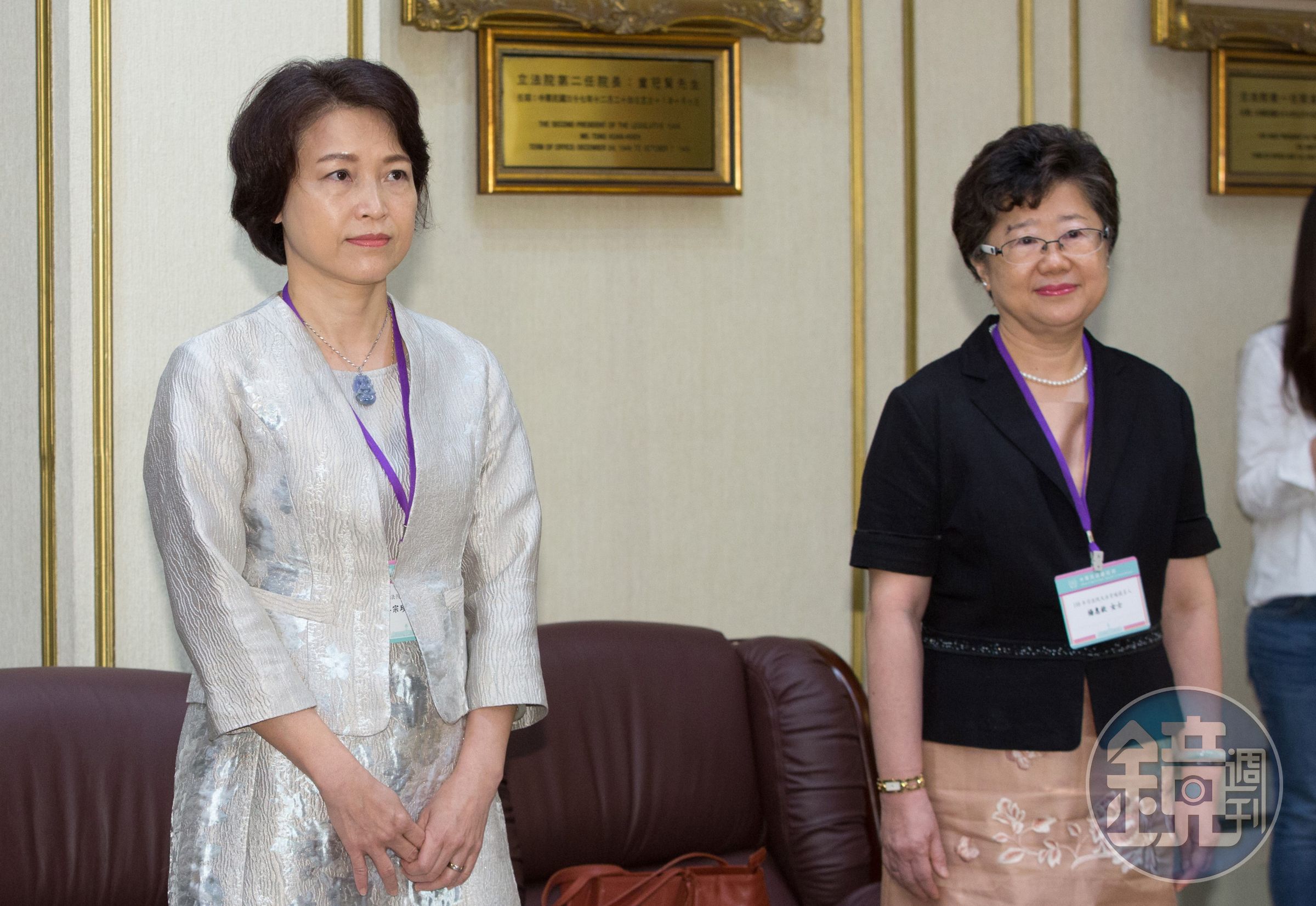 大法官蔡宗珍(左)、楊惠欽(右)未出席評議,但提出不同意見書。(本刊資料照)