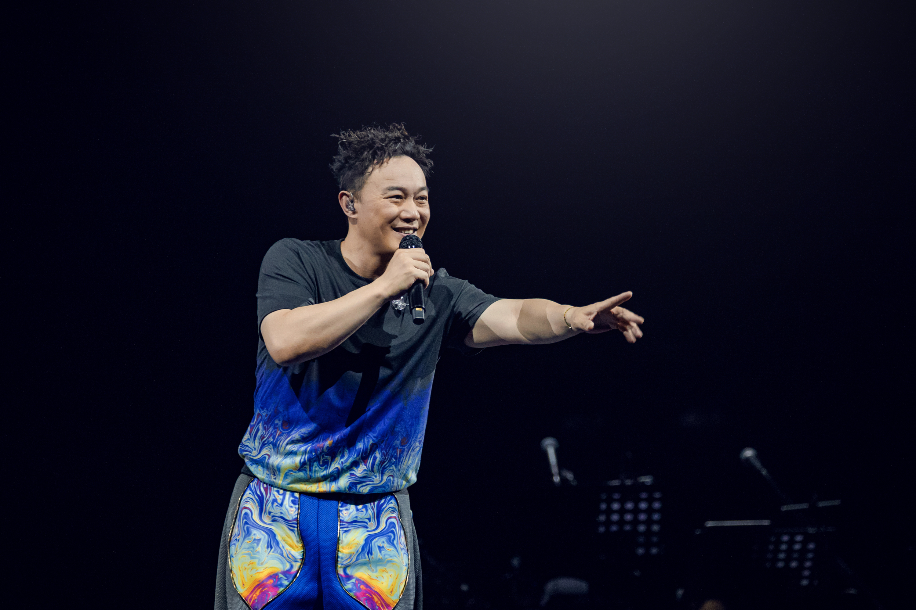 Eason陳奕迅昨晚於海口完成第二場《FEAR and DREAMS》世界巡迴演唱會。（廿一克有限公司提供）