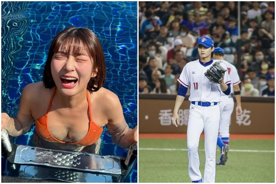 被粉絲譽為「南台灣最頂啦啦隊」的統一獅啦啦隊UniGirl團員瑟七（林沂玟）外型亮麗，被眼尖網友發現，疑似與富邦悍將的年輕投手交往。（翻攝自瑟七、李東洺IG）