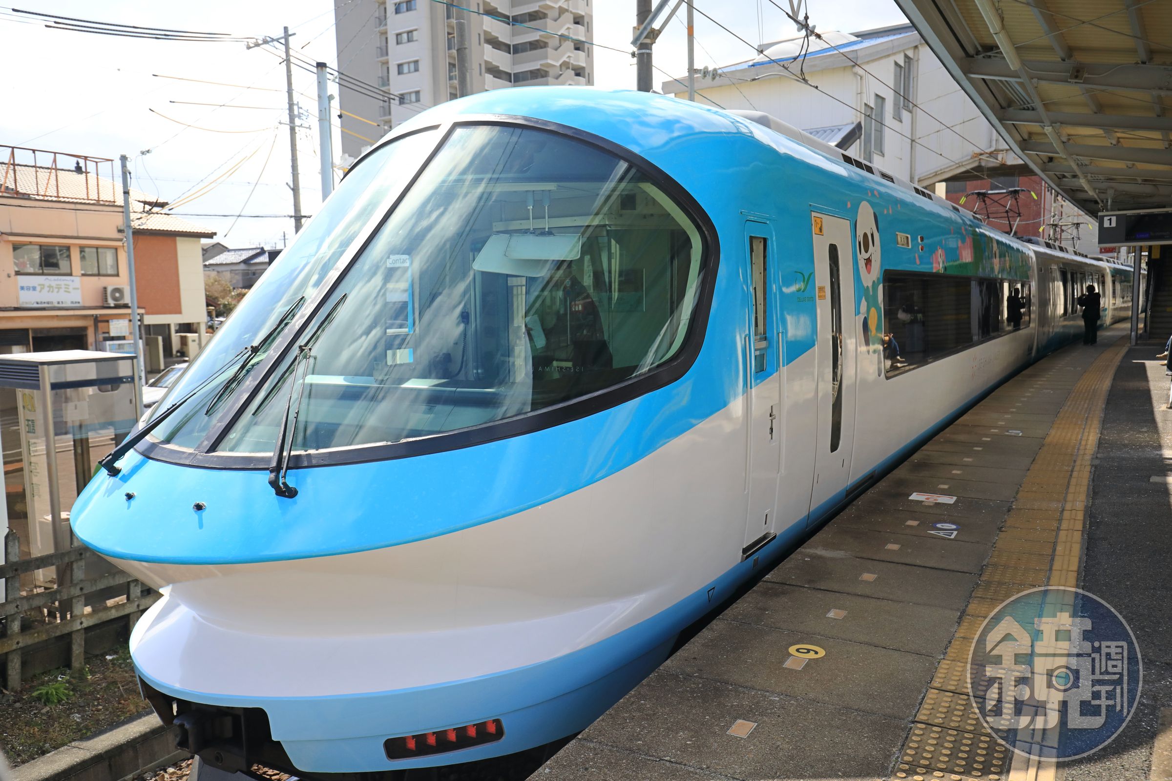 擔任三重聲援寶可夢的「水水獺」,出沒在專屬彩繪列車「水水獺Liner」上。