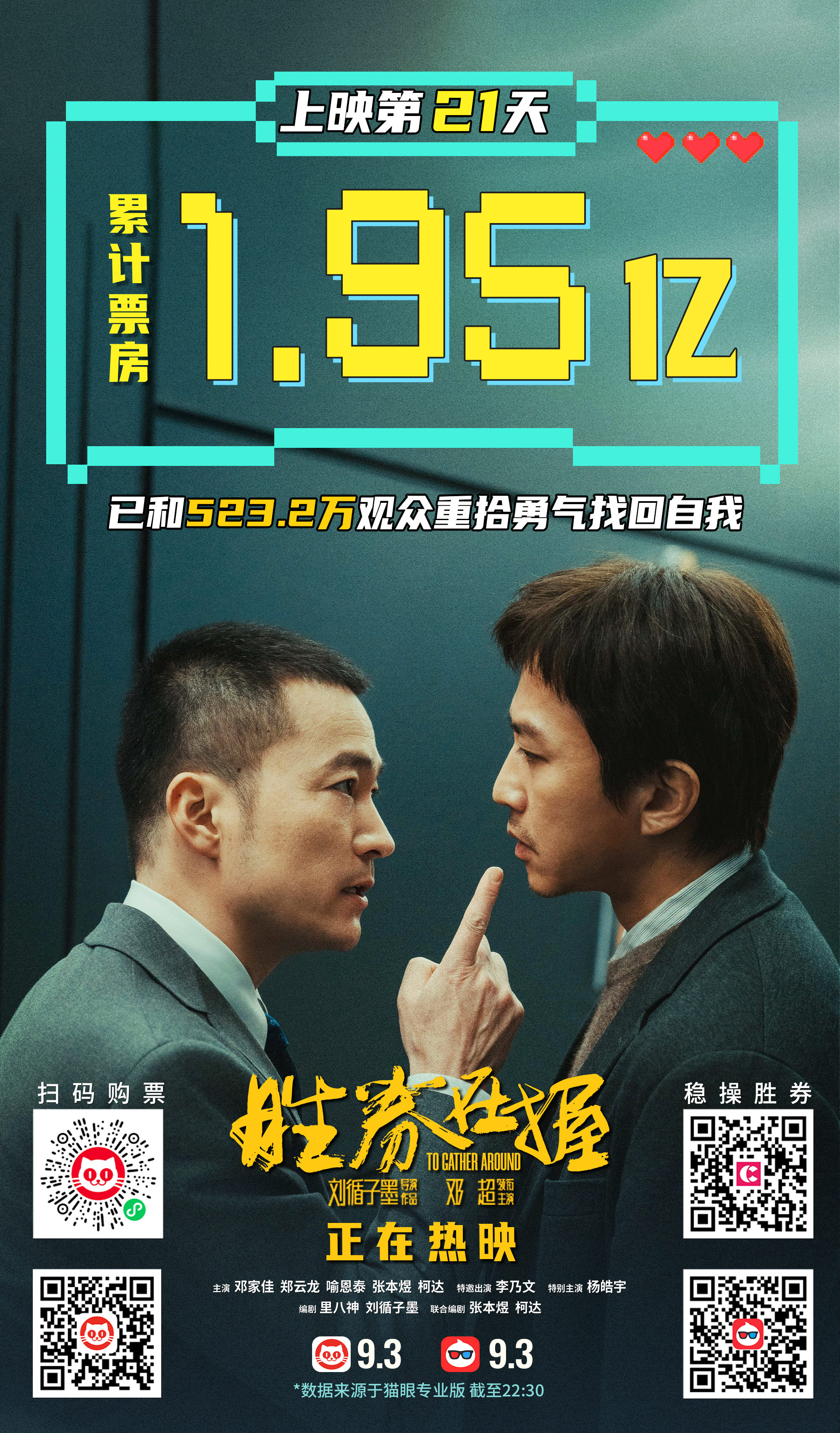 喻恩泰與鄧超是同鄉,2人雖早就認識,在拍這部片前已12年沒見過面。(電影勝券在握官博)