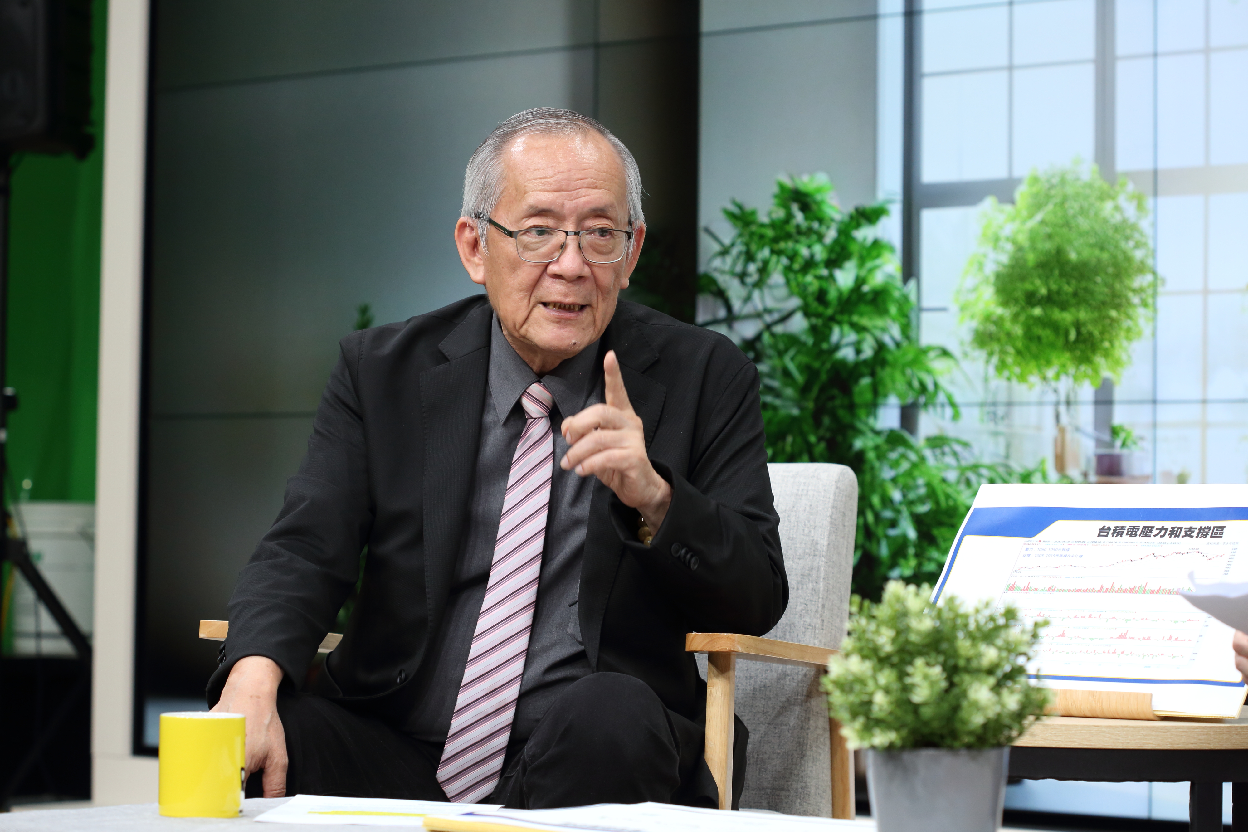 股市獅公李永年認為，台積電第一道壓力關卡是1,060至1,080元，要是突破，就能挑戰第二道關卡1,110至1,130元。