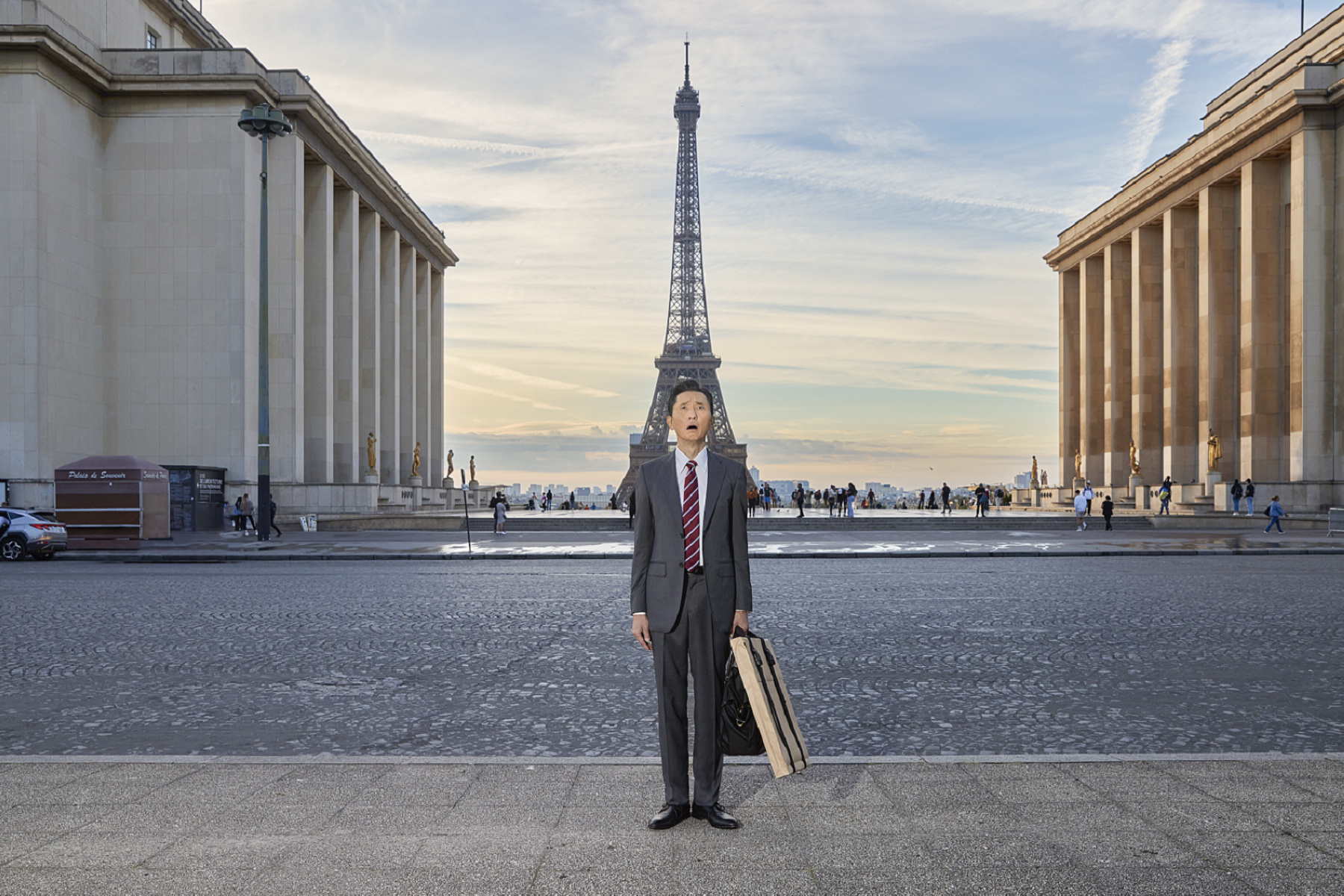 松重豐飾演的五郎，將透過大銀幕吃遍法國、南韓、長崎和東京。（采昌國際多媒體提供）