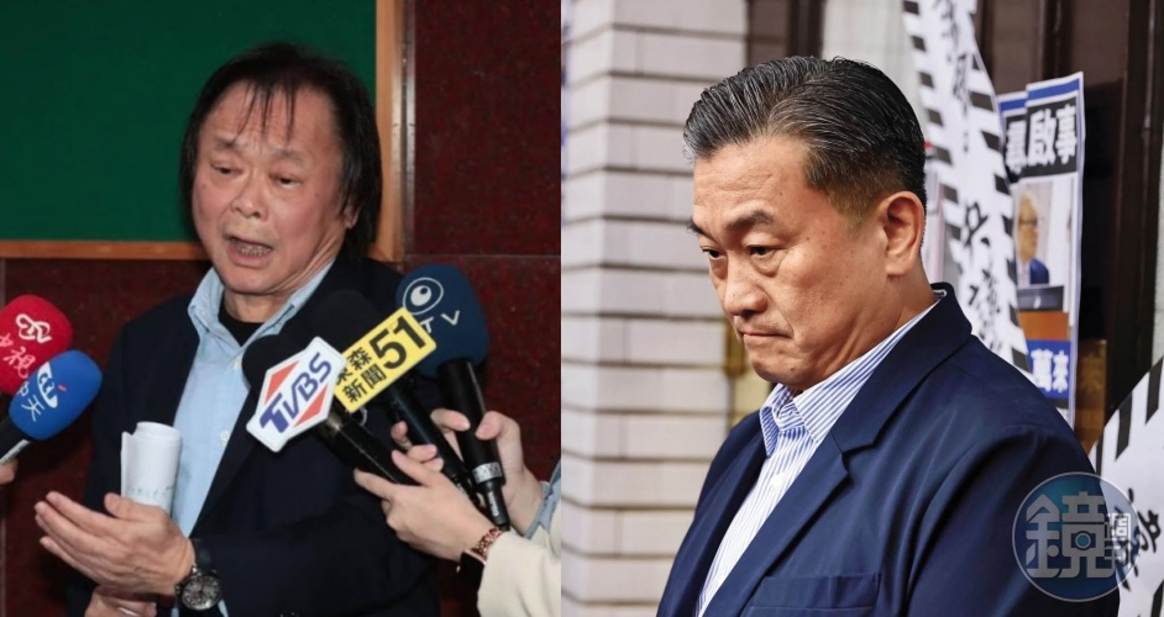 王定宇(右)婚外情風波延燒,王世堅(左)舊情史也再度被翻出討論。(鏡報林煒凱攝/本刊資料照)