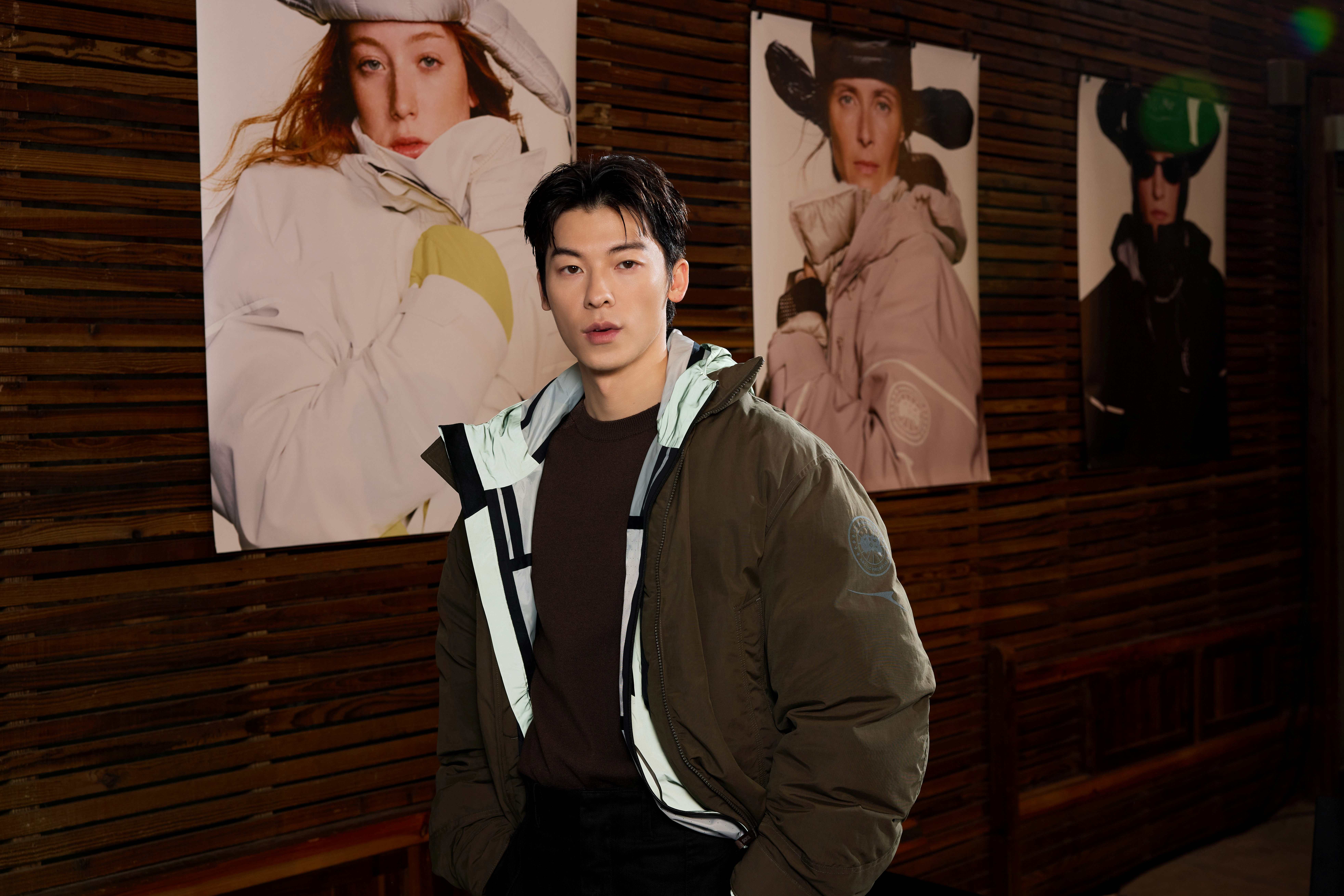 許光漢以全球品牌大使身份參加戶外精品品牌活動，近來都在拍戲的他，透露耶誕與跨年終於可放假。(Canada Goose 提供)