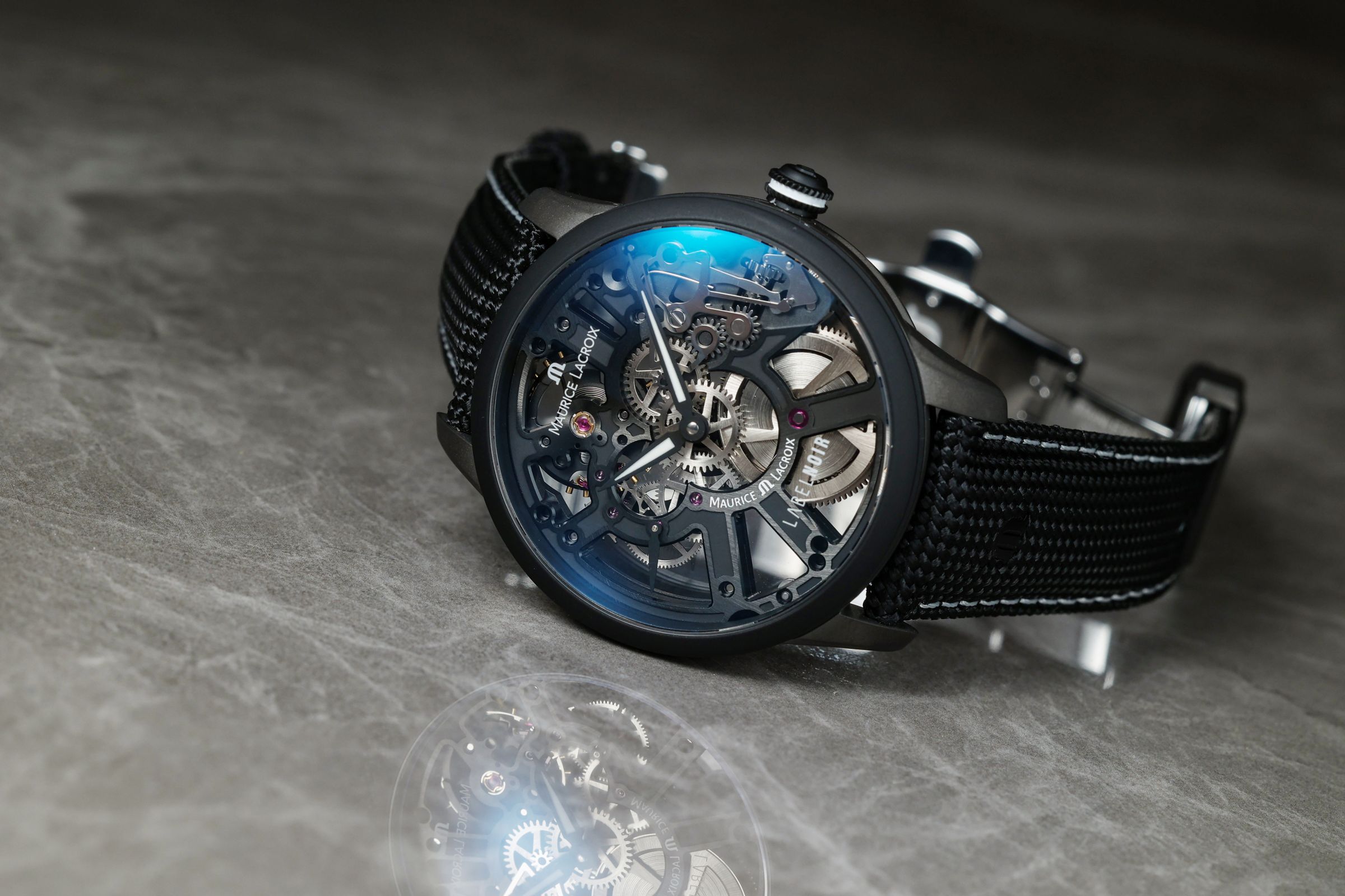 Masterpiece Label Noir鏤空腕錶,全球限量288只,定價NT$292,000。