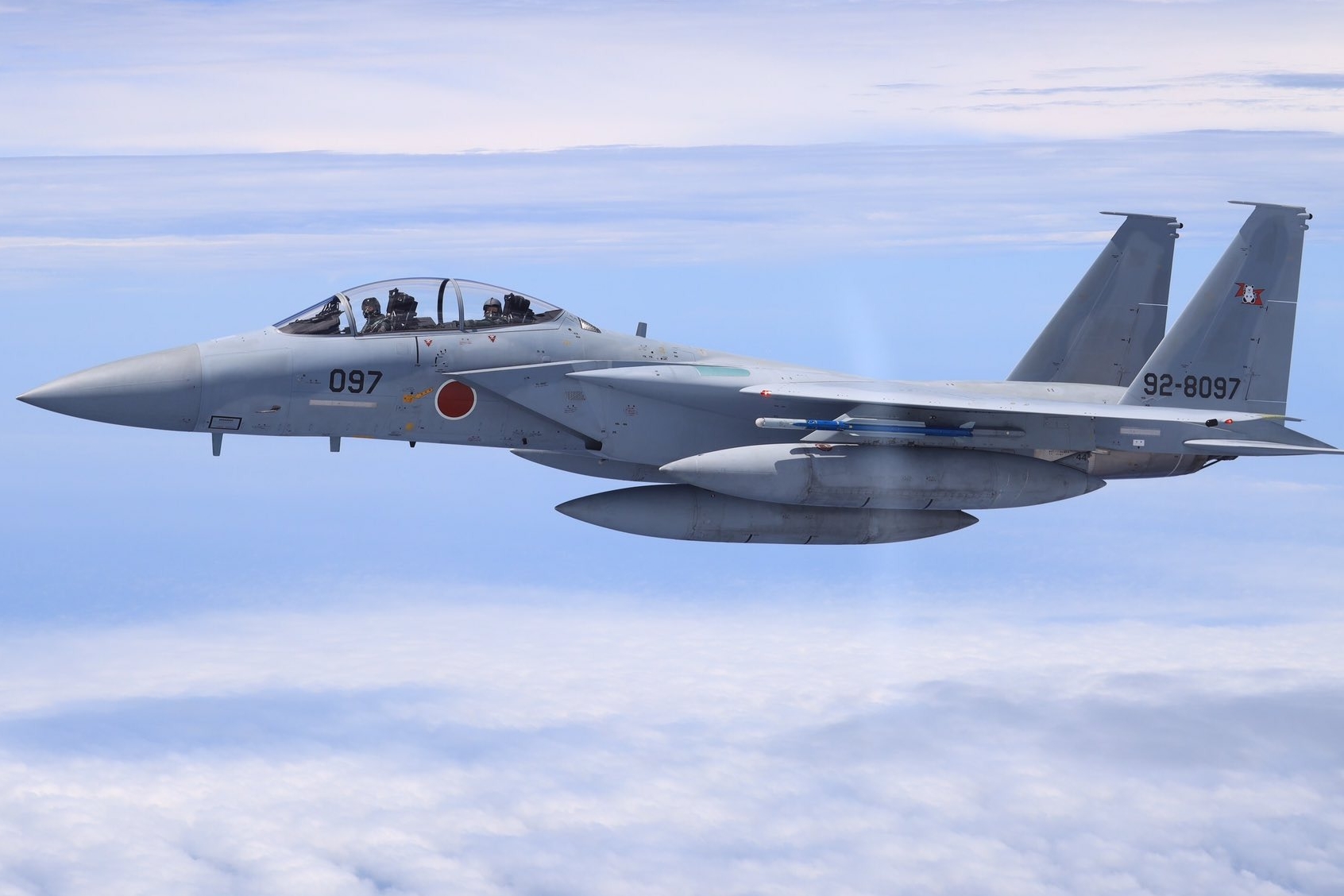 中國解放軍戰機本月6日對航空自衛隊F-15戰機實施間歇性雷達照射。示意圖（翻攝自日本防衛省自衛隊Ｘ）