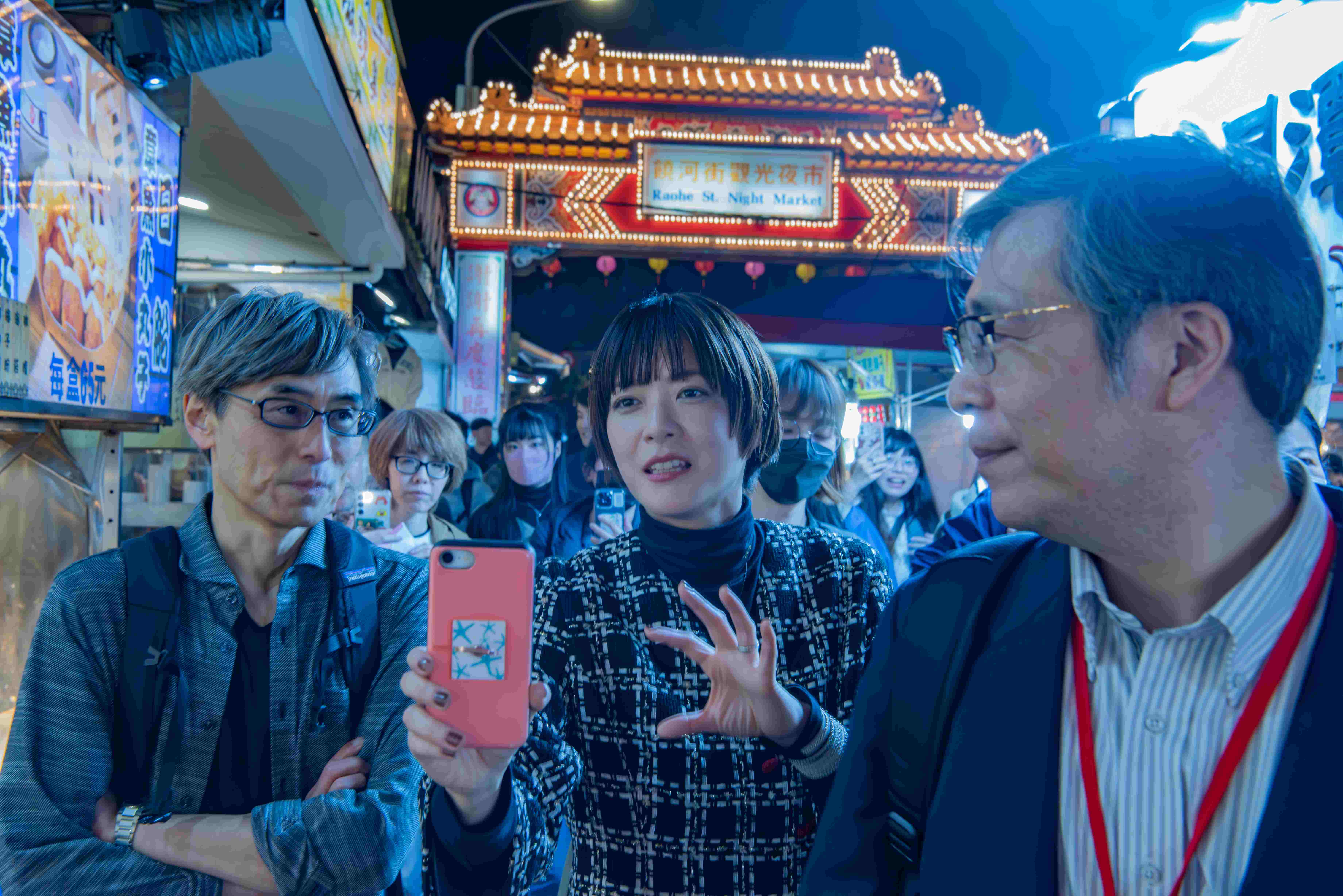 導演熊澤尚人（左）與上野樹里都非常享受這次的台灣行。（天馬行空提供）