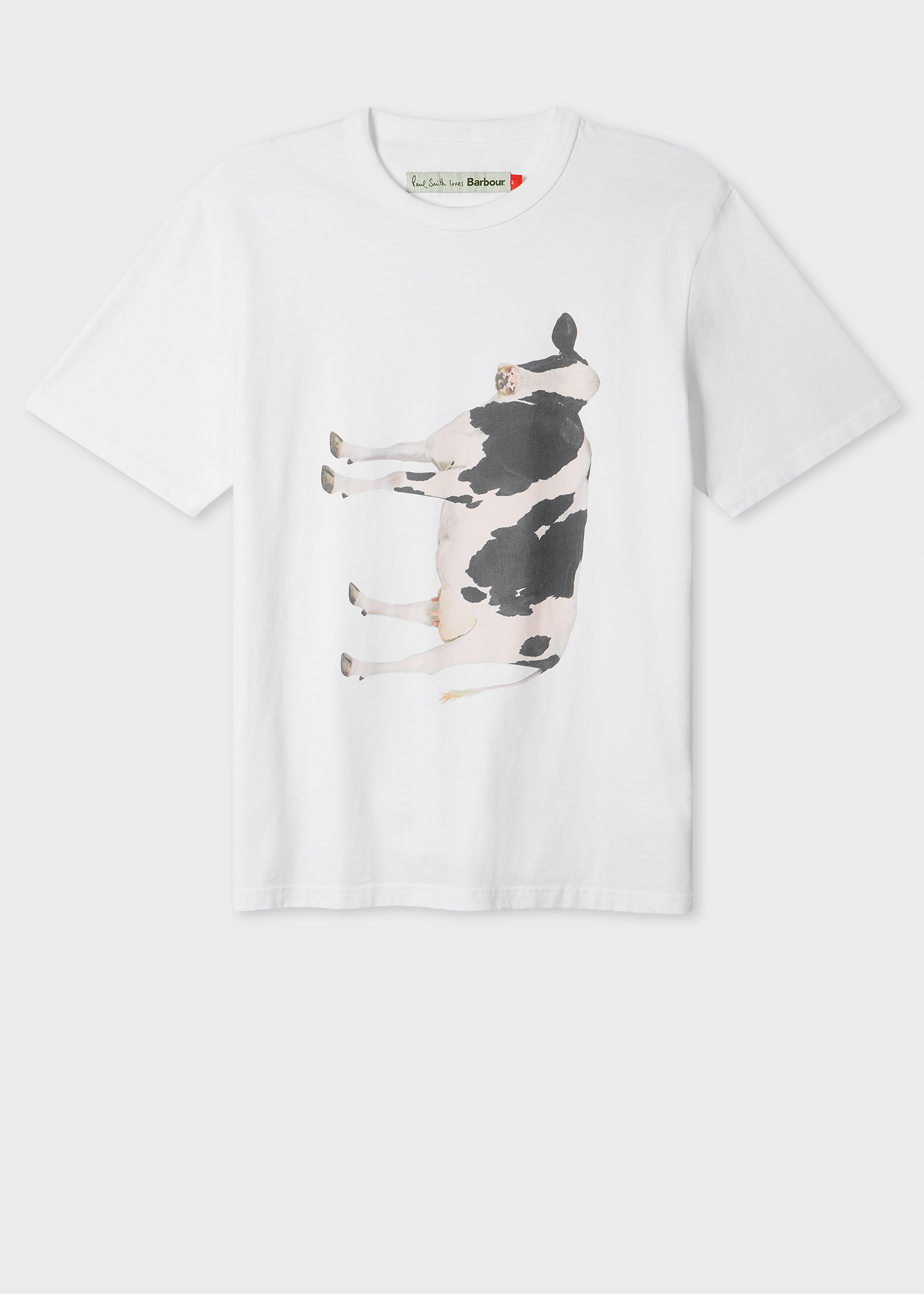 Paul Smith Loves Barbour乳牛圖案T-shirt。NT$3,000（藍鐘提供）