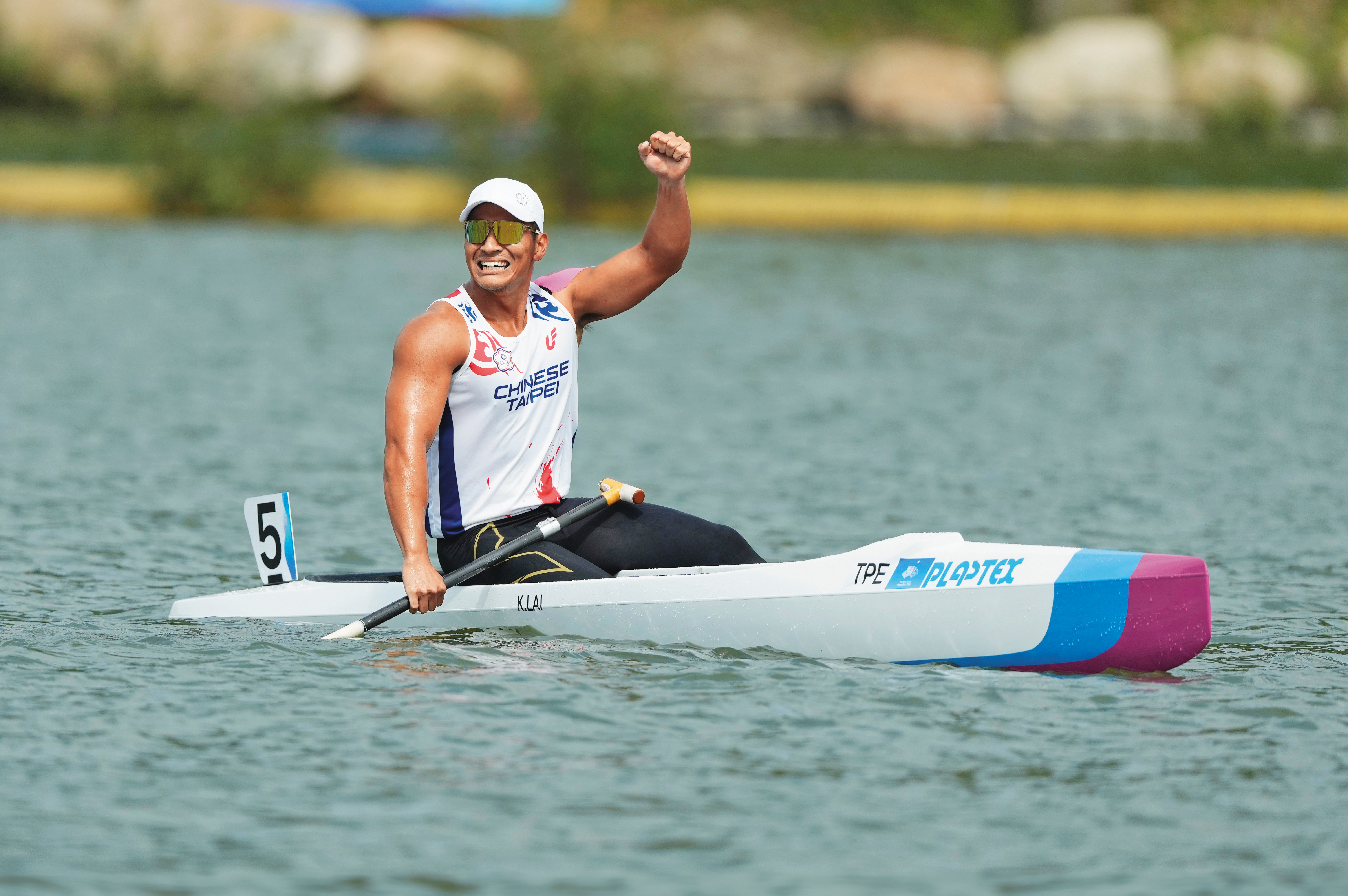 賴冠傑熬過從短距離改練長距離的陣痛期，成為我國闖入奧運輕艇競速的第一人。（中華奧會提供）