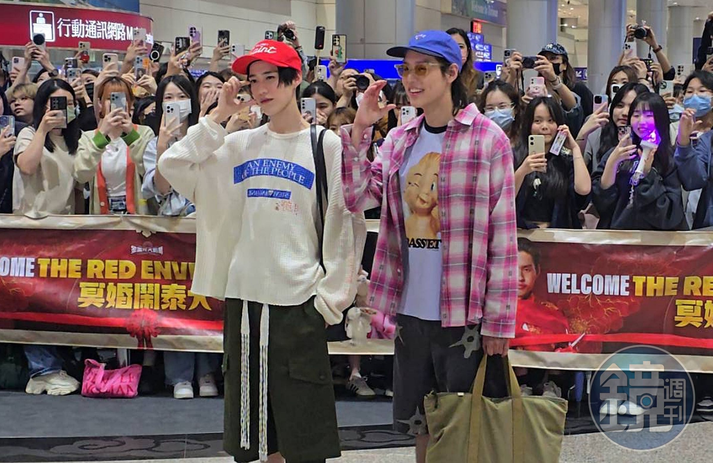 泰星BKPP CP Billkin、PP Krit今(7日)抵台宣傳電影《冥婚鬧泰大》。