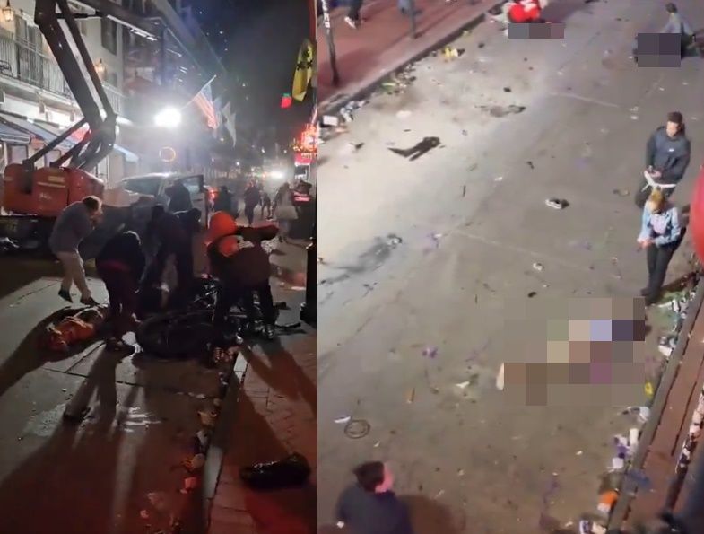 美國紐奧良發生一起15死惡意衝撞人群事件。（翻攝自X）