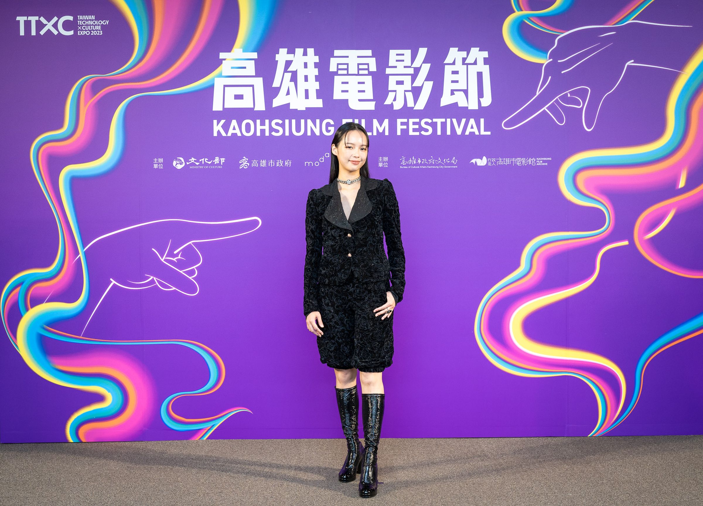 王渝屏8號生日，剛好妹妹王渝萱也有高雄電影節的活動，她還開了生日禮物清單，打算要妹妹買單。（高雄電影節提供）