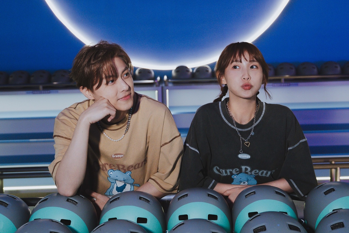 粿粿（右）與邱勝翊遭范姜彥豐指控不倫。（翻攝自Meigo粿粿臉書）