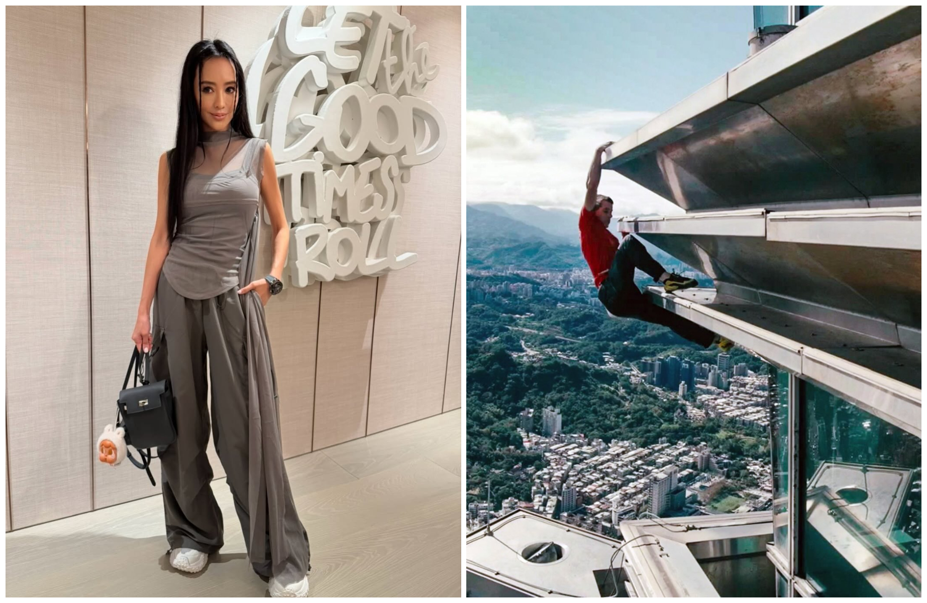 關穎對霍諾德征服101滿滿佩服。(翻攝關穎IG、alexhonnold IG)