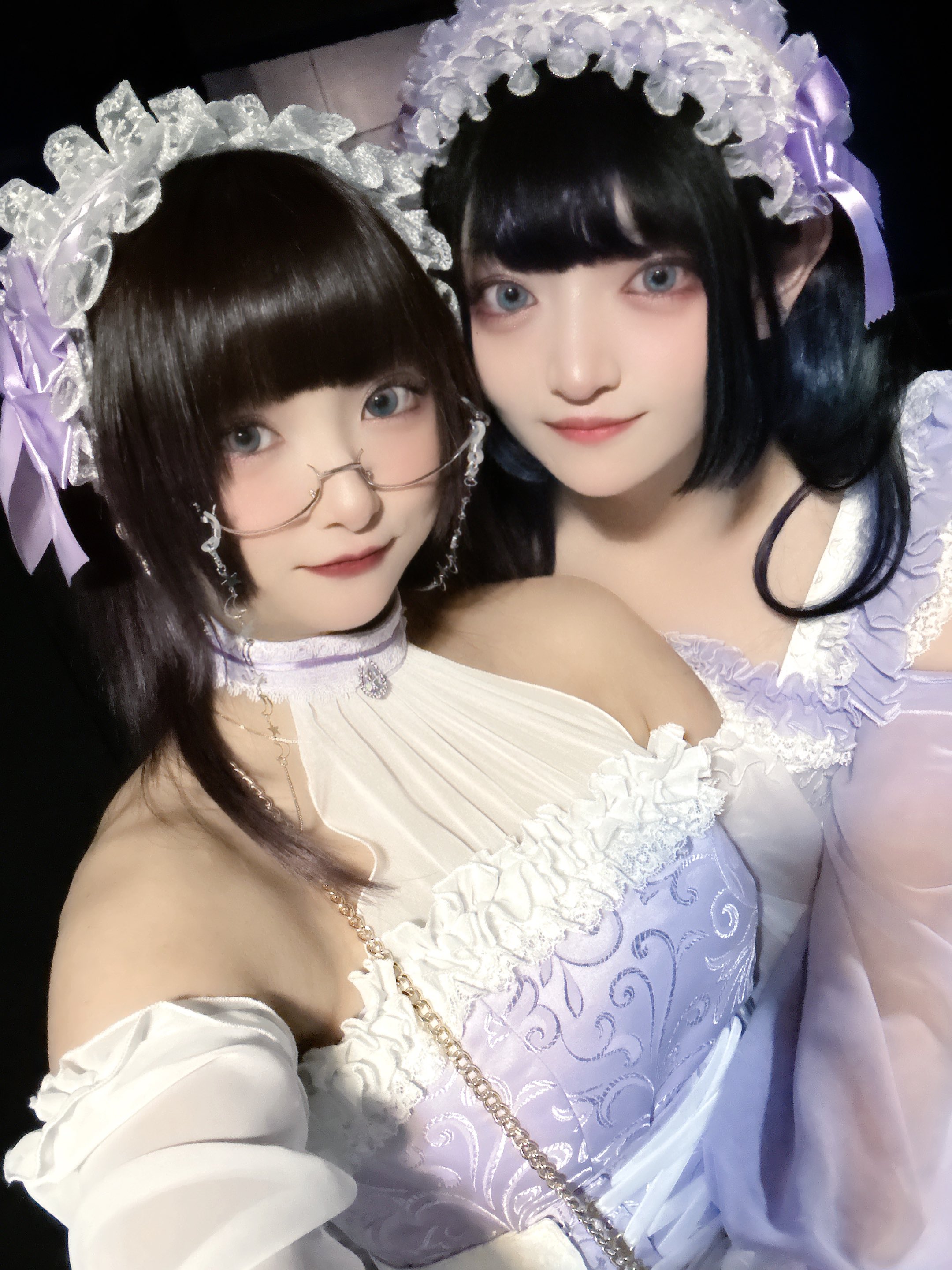 Hijiri Ema(右)原訂6日與夥伴三咲はる以《Ravi La vie》名義參與音樂演出,因身體不適缺席。(翻攝Hijiri Ema X)