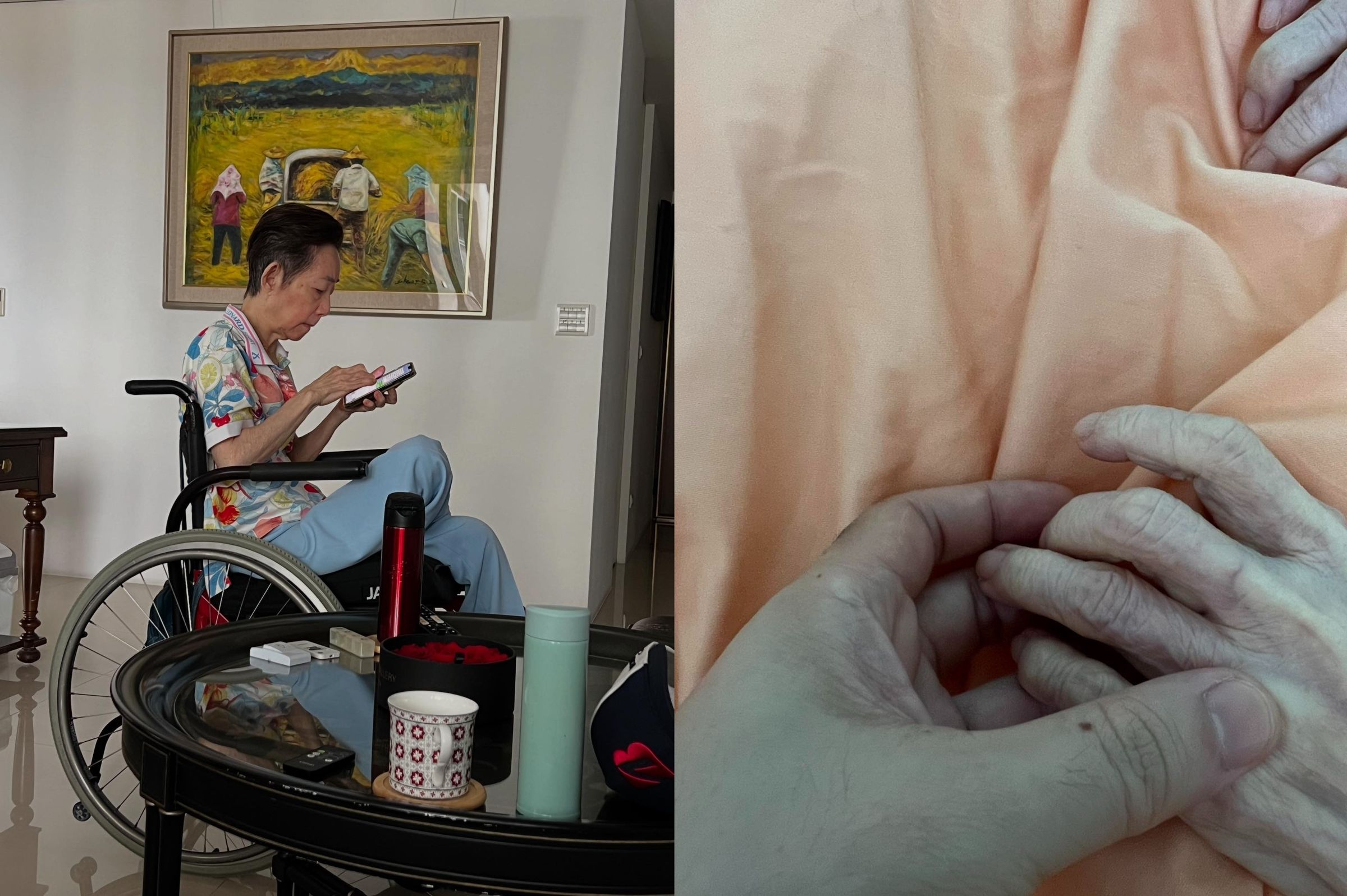 前總統陳水扁的妻子吳淑珍今出院返家休養。（翻攝自陳致中臉書）