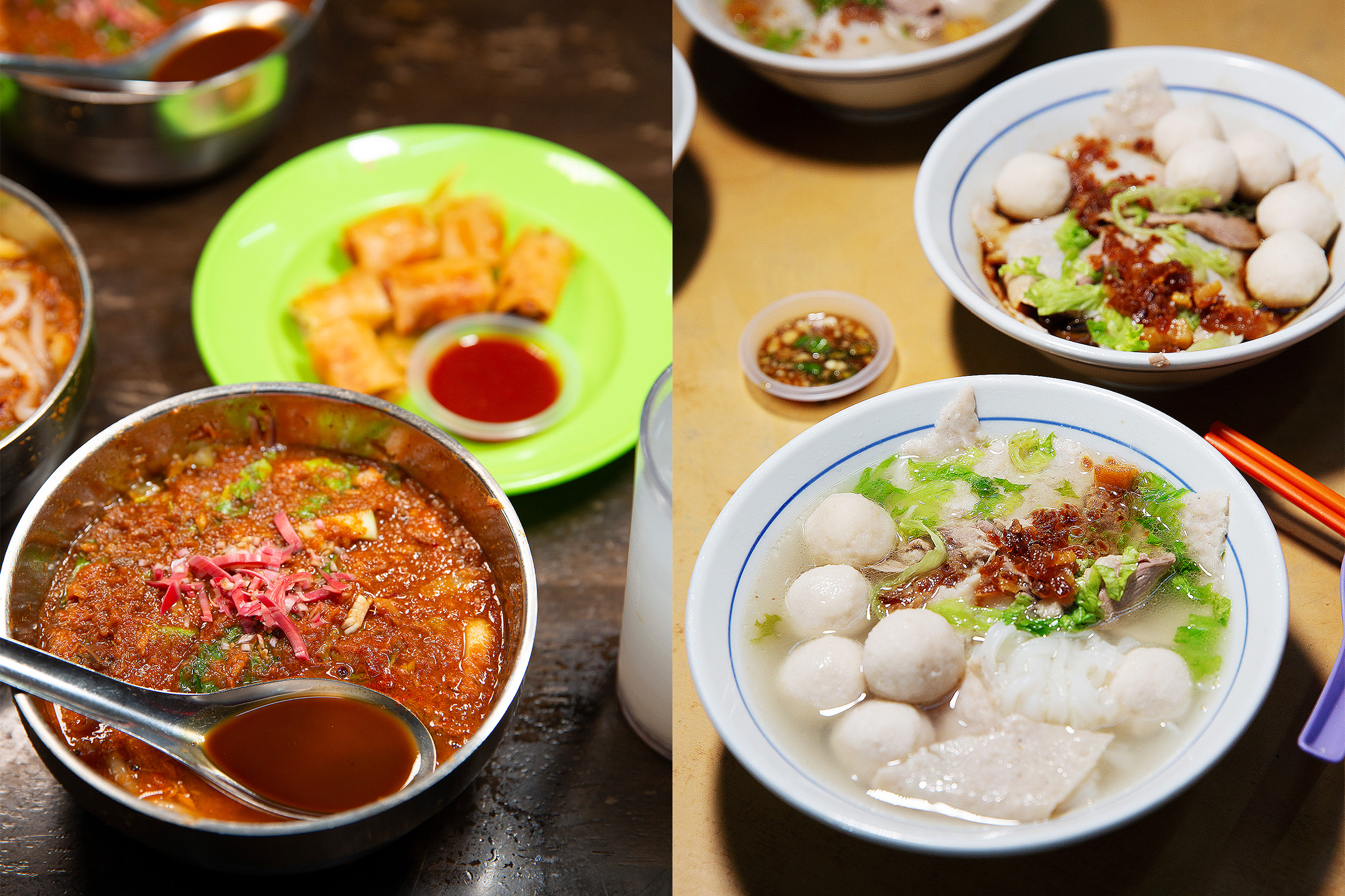 檳城曾被英國殖民，又受到馬來、華人、印度與泰國多重文化影響，造就豐富的街頭小吃。