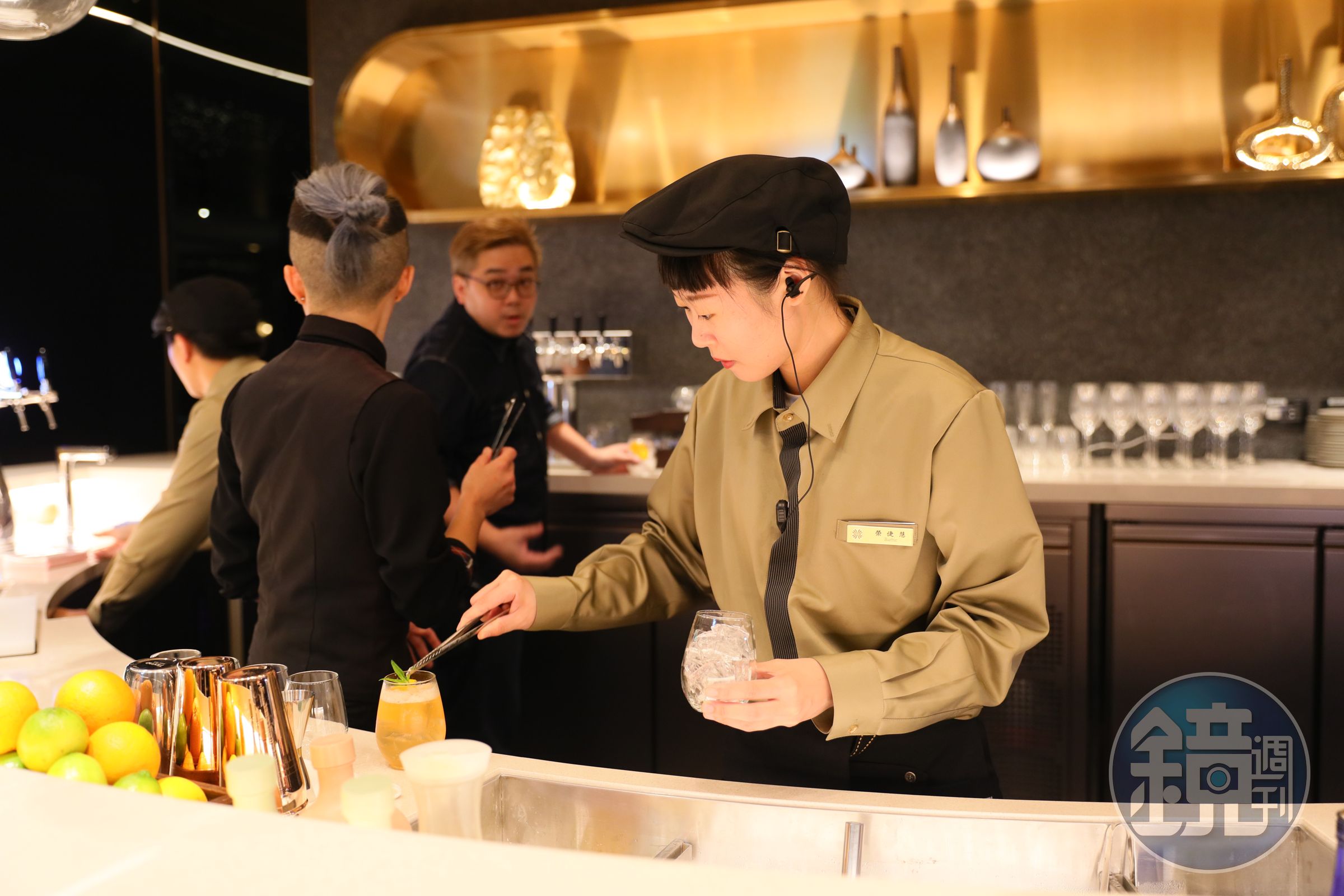 飲料區「沁」提供TCRC聯名調酒、臺虎生啤酒、精品華崗茶與冠軍咖啡。