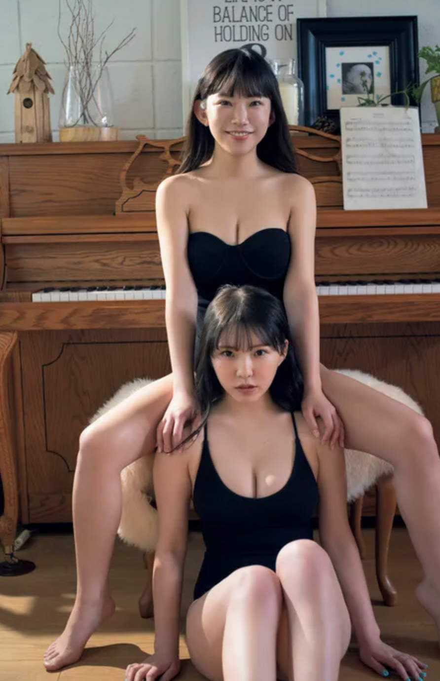 長澤茉里奈曾與妹妹一起推出寫真集，拍完姐妹感情更好。（網路圖片）
