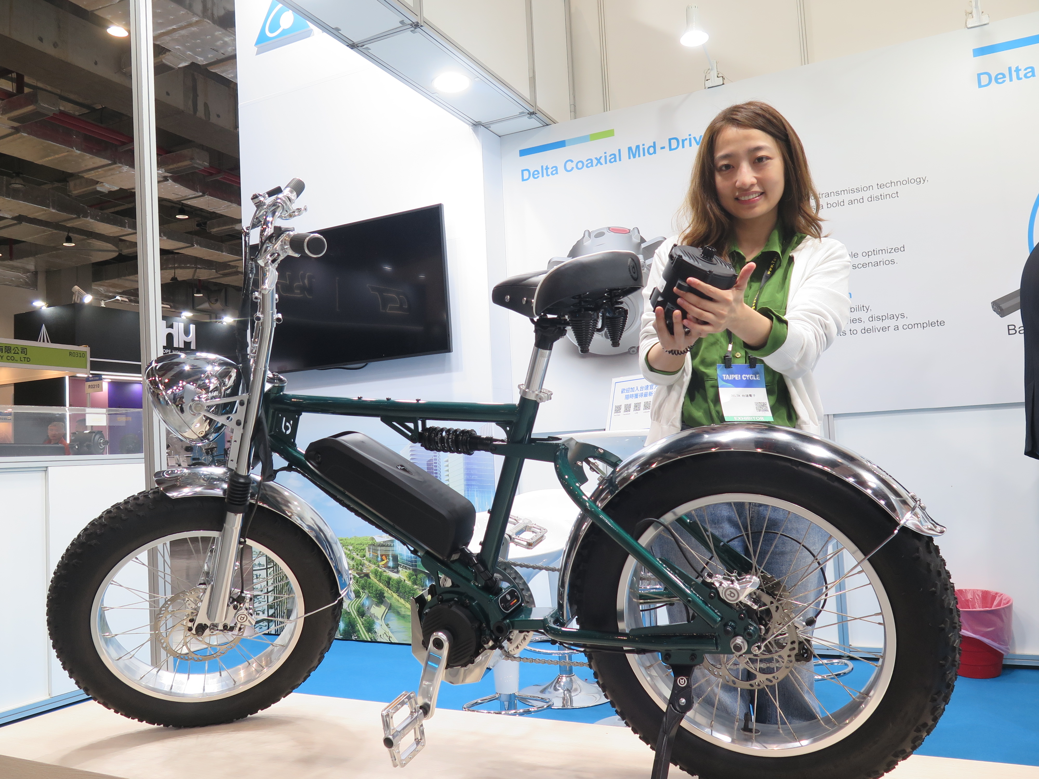 台達電推出的同軸式創新馬達，可以100Nm的峰值扭力輸出。
