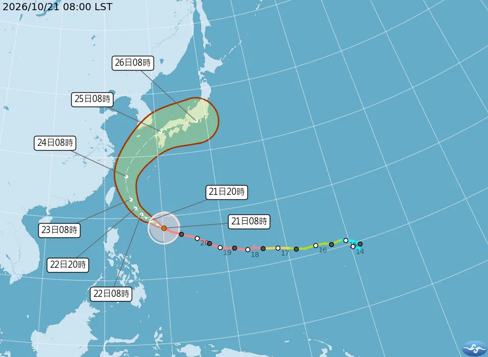 薔琵襲台週五風雨最明顯　氣象粉專「點名3地區」颱風假機率高：其他地區則偏低