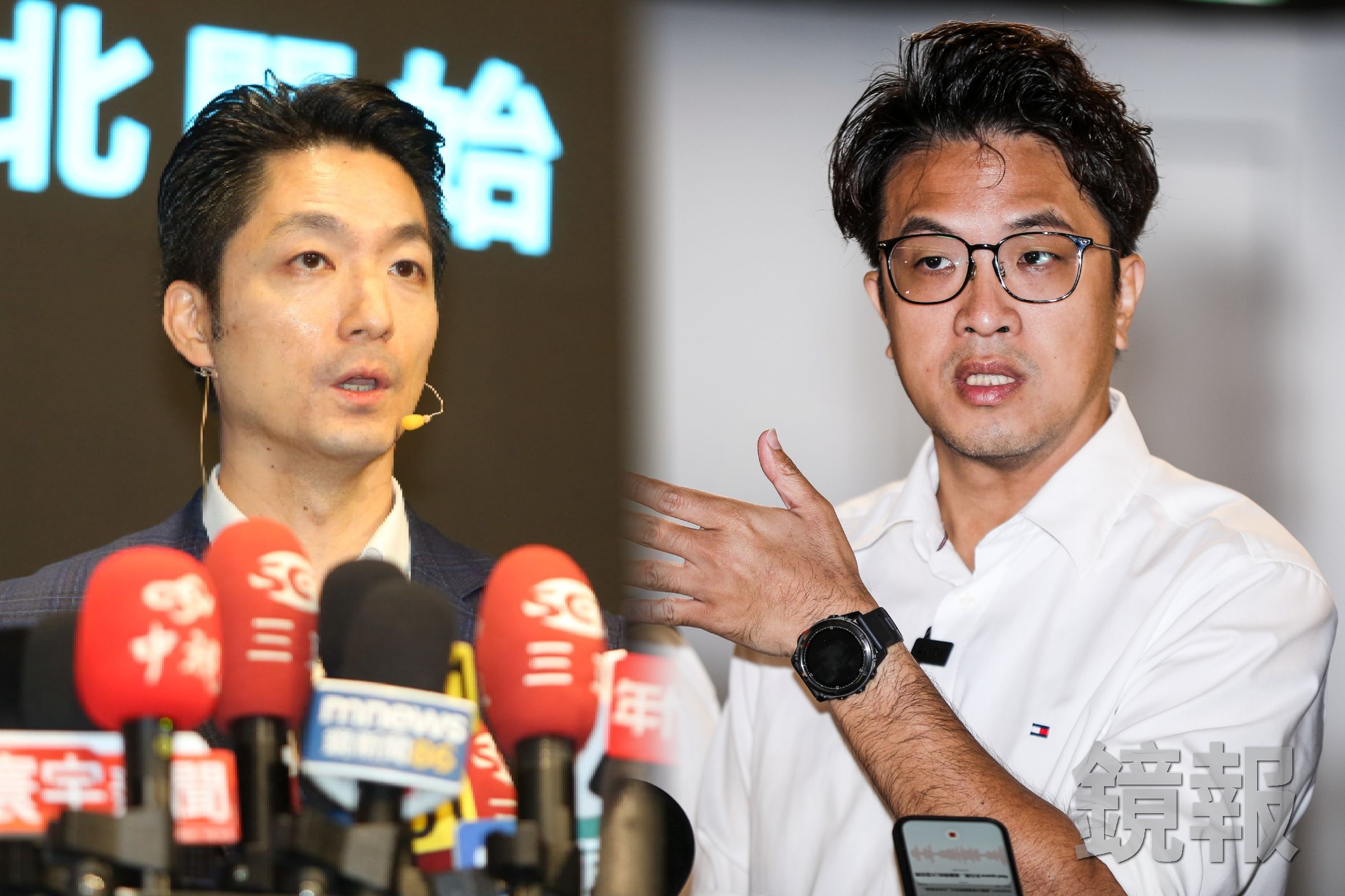 蔣萬安喊「依慣例辦一場」！5媒體聯合辯論意向書沈伯洋率先簽了。（鏡報鄒保祥、姜永年）