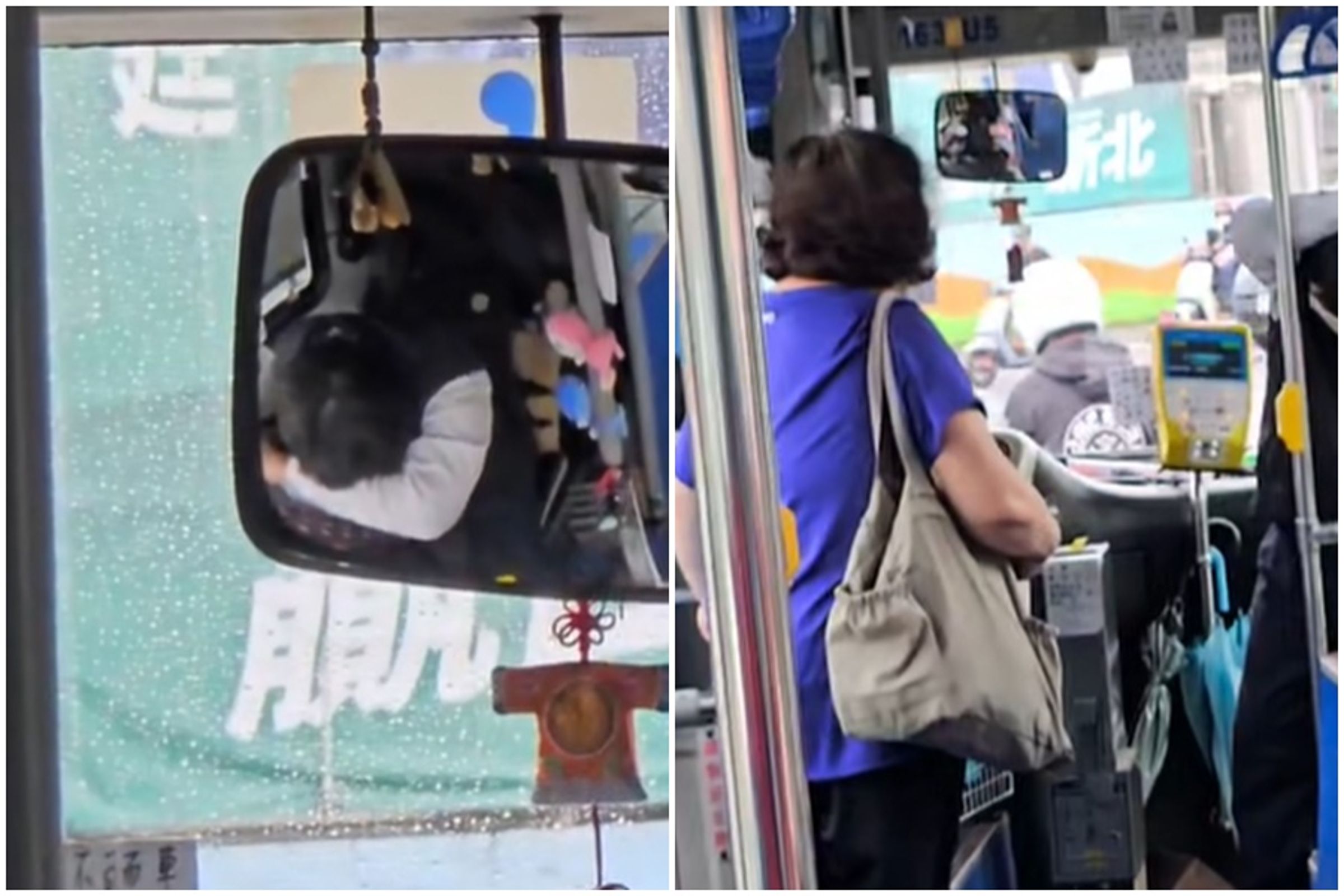 藍38路公車近日發生一起車上爭執事件，司機在婦人咄咄逼人下，最終情緒崩潰趴在方向盤上嚎啕大哭，大喊「為什麼要欺負司機！」（翻攝自Threads）