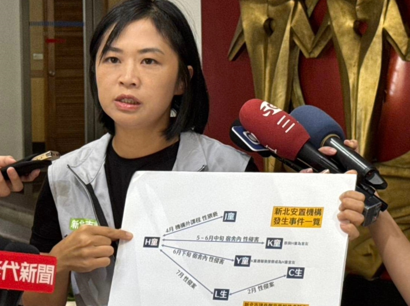 市議員鄭宇恩抨擊，新北社會局未及時介入輔導，並依流程進入警政系統通報，形同是對受害者家庭再添難題。（翻攝自臉書@新北市議員鄭宇恩  ）