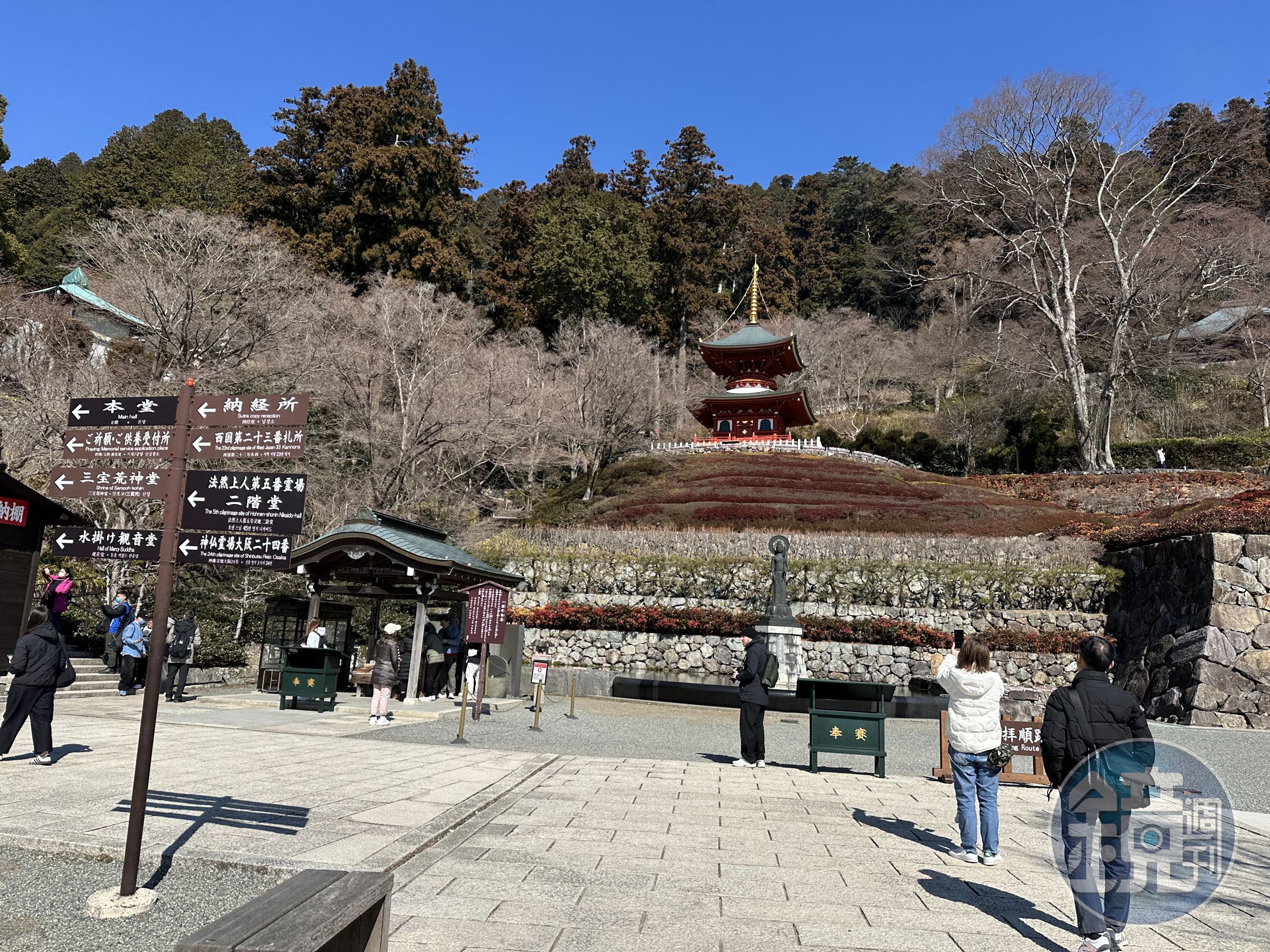 勝尾寺占地8萬坪,相當寬廣。