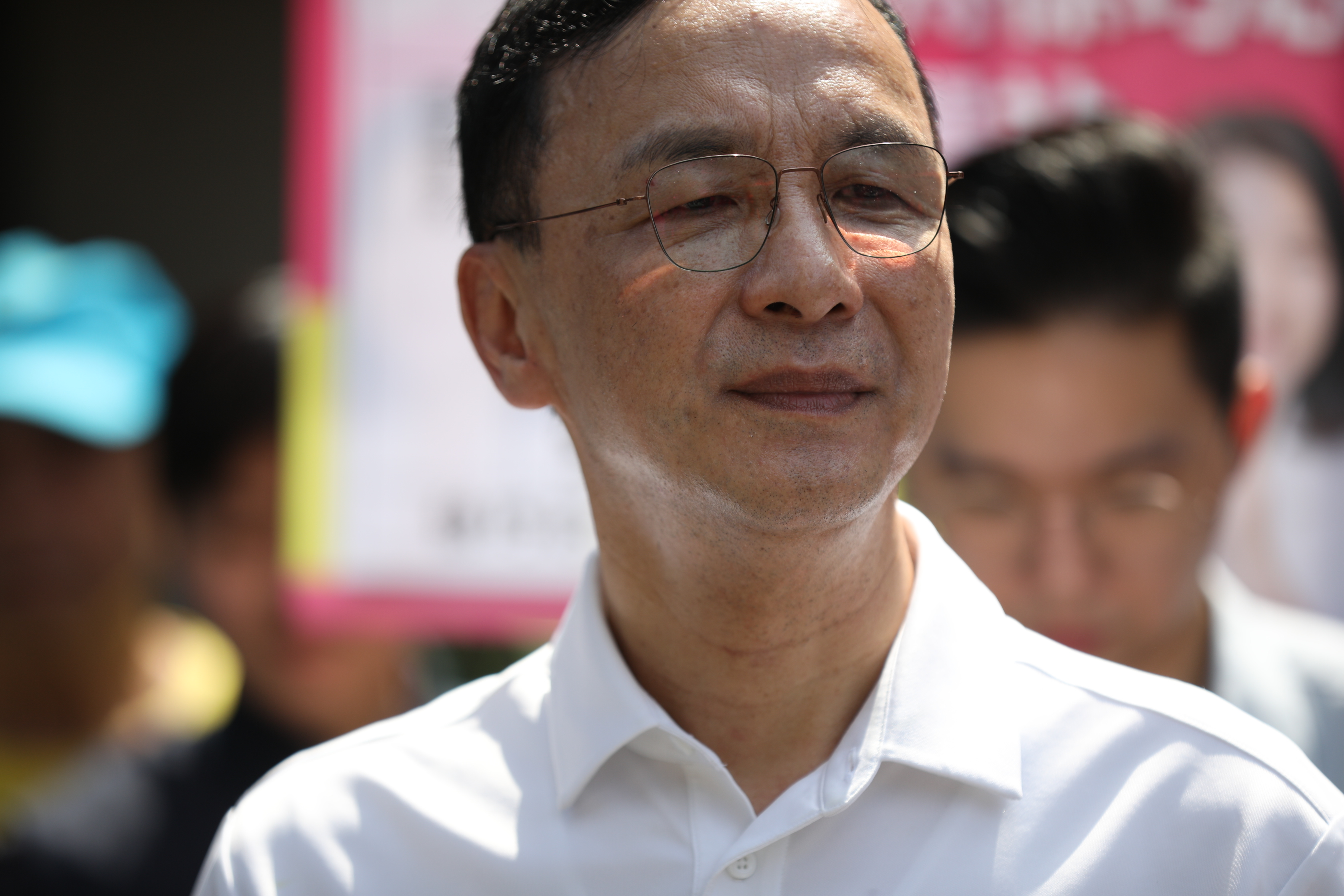 朱立倫近日屢將賴清德比喻為希特勒，引發德國在台協會關切。（鏡報新聞網提供）