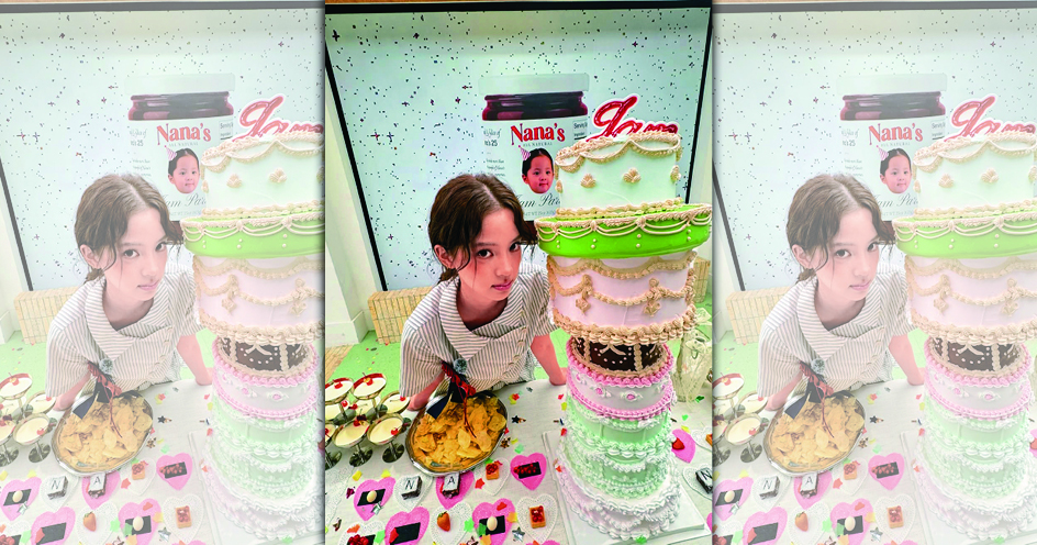 感謝娜娜讓我們看見，祖國連生日蛋糕都長得特～別～高！（館長口吻）（翻攝自歐陽娜娜IG）